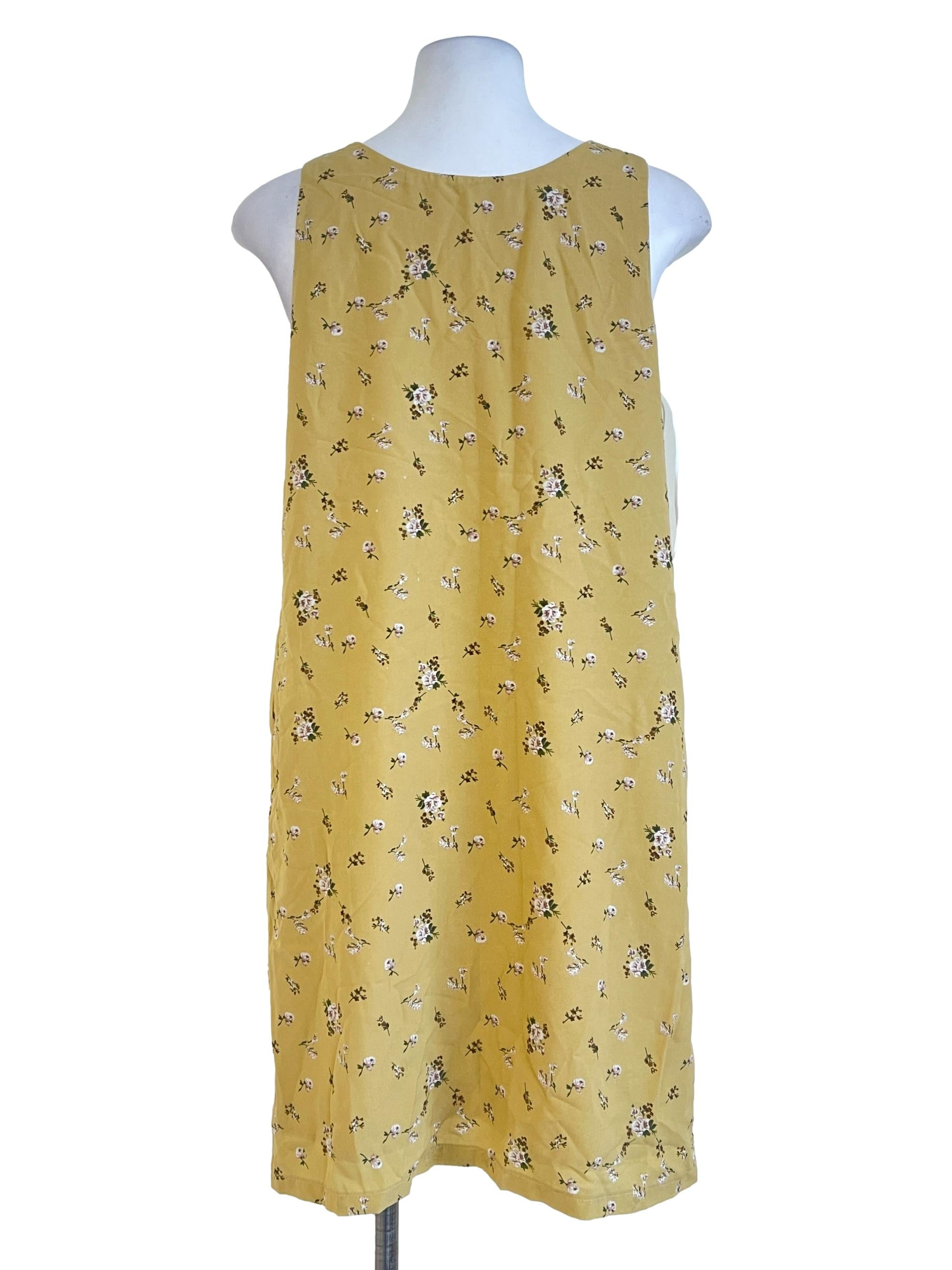 Canary Yellow Flower Dress