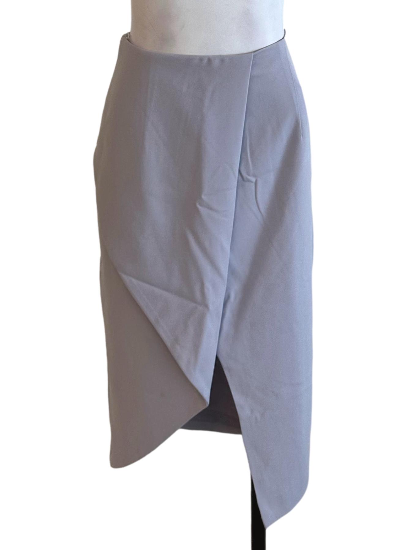 Light Grey Asymmetric Skirt LB