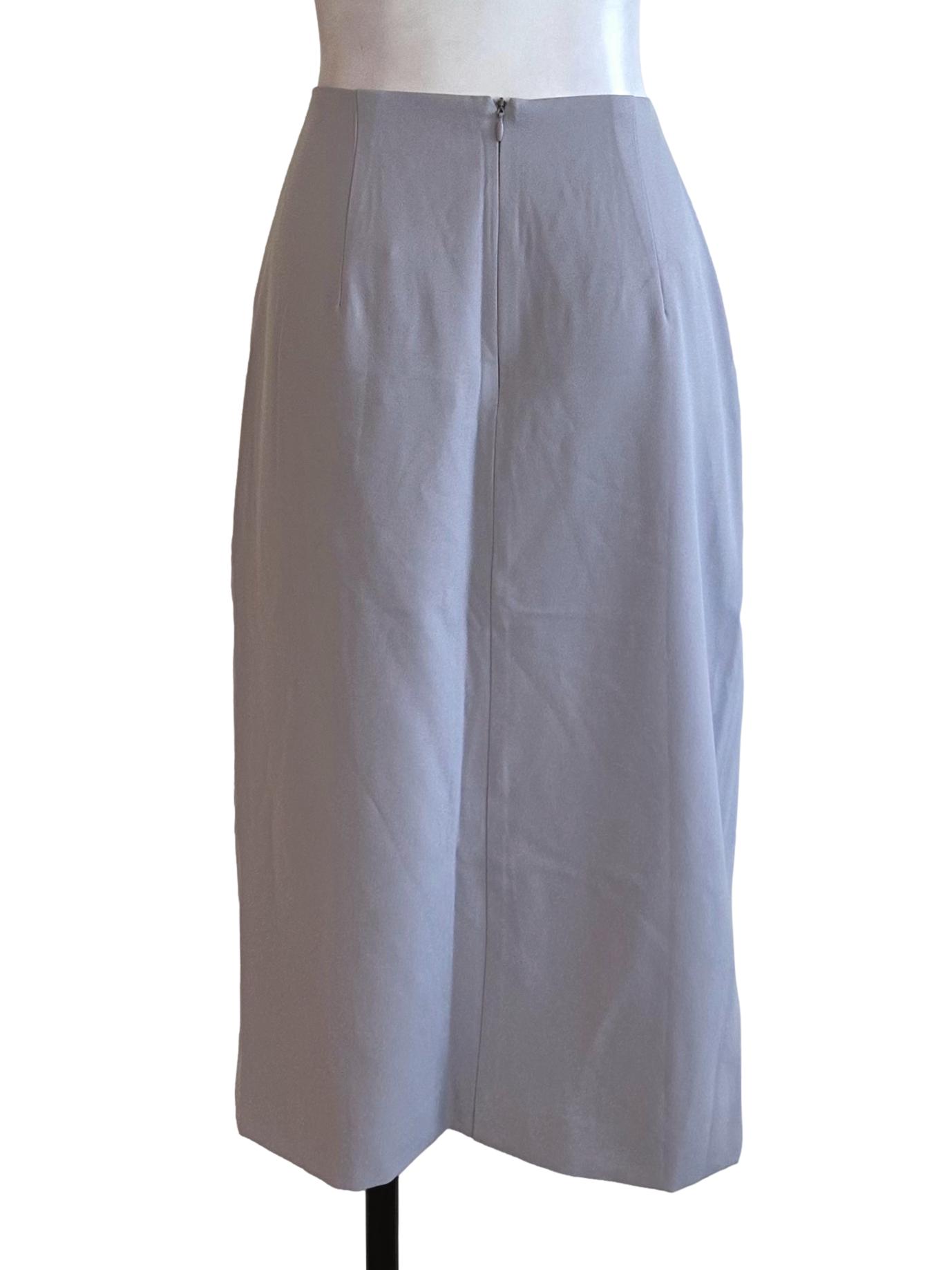 Light Grey Asymmetric Skirt LB