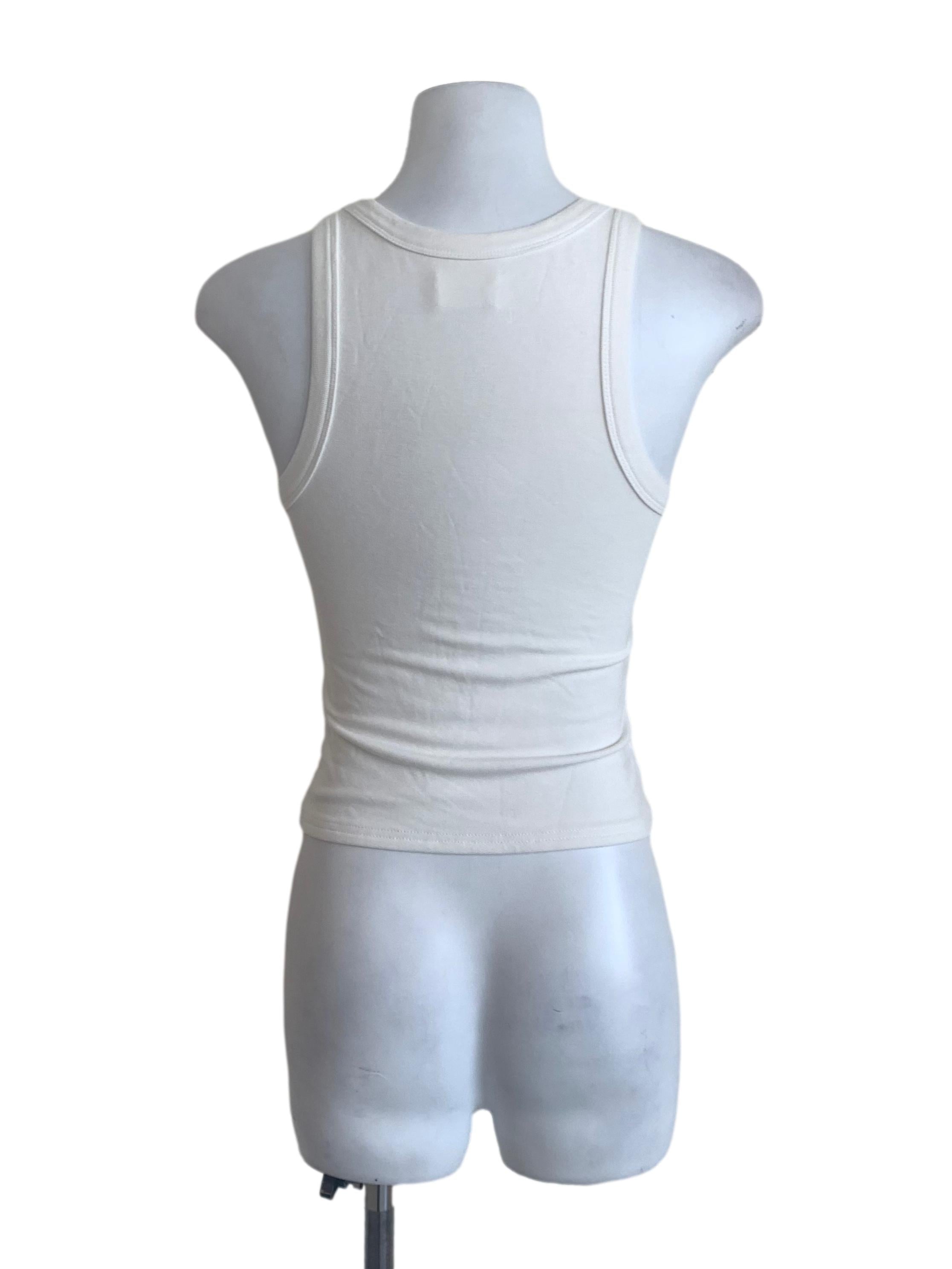 Cotton White Tank Top