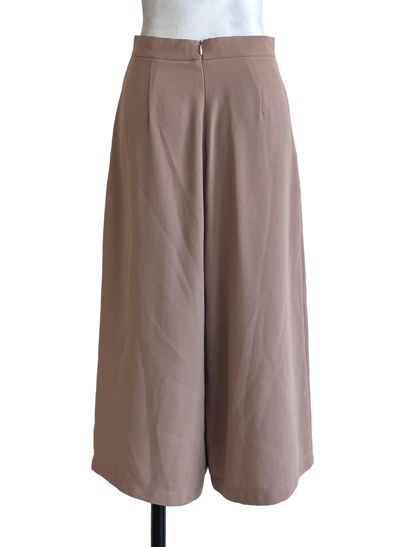 Nude Brown Wide Leg Culotte