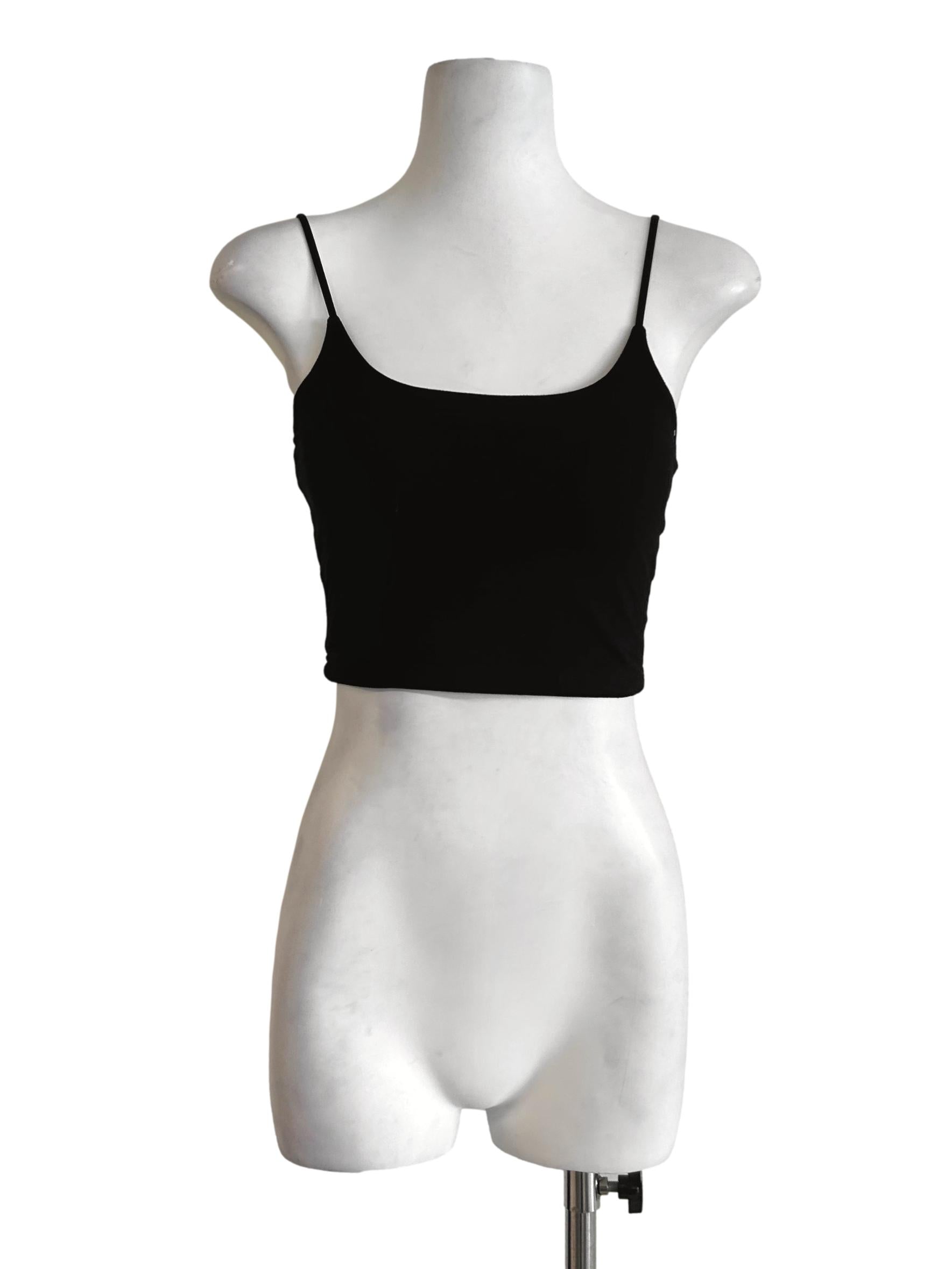 Jet Black Crop Top