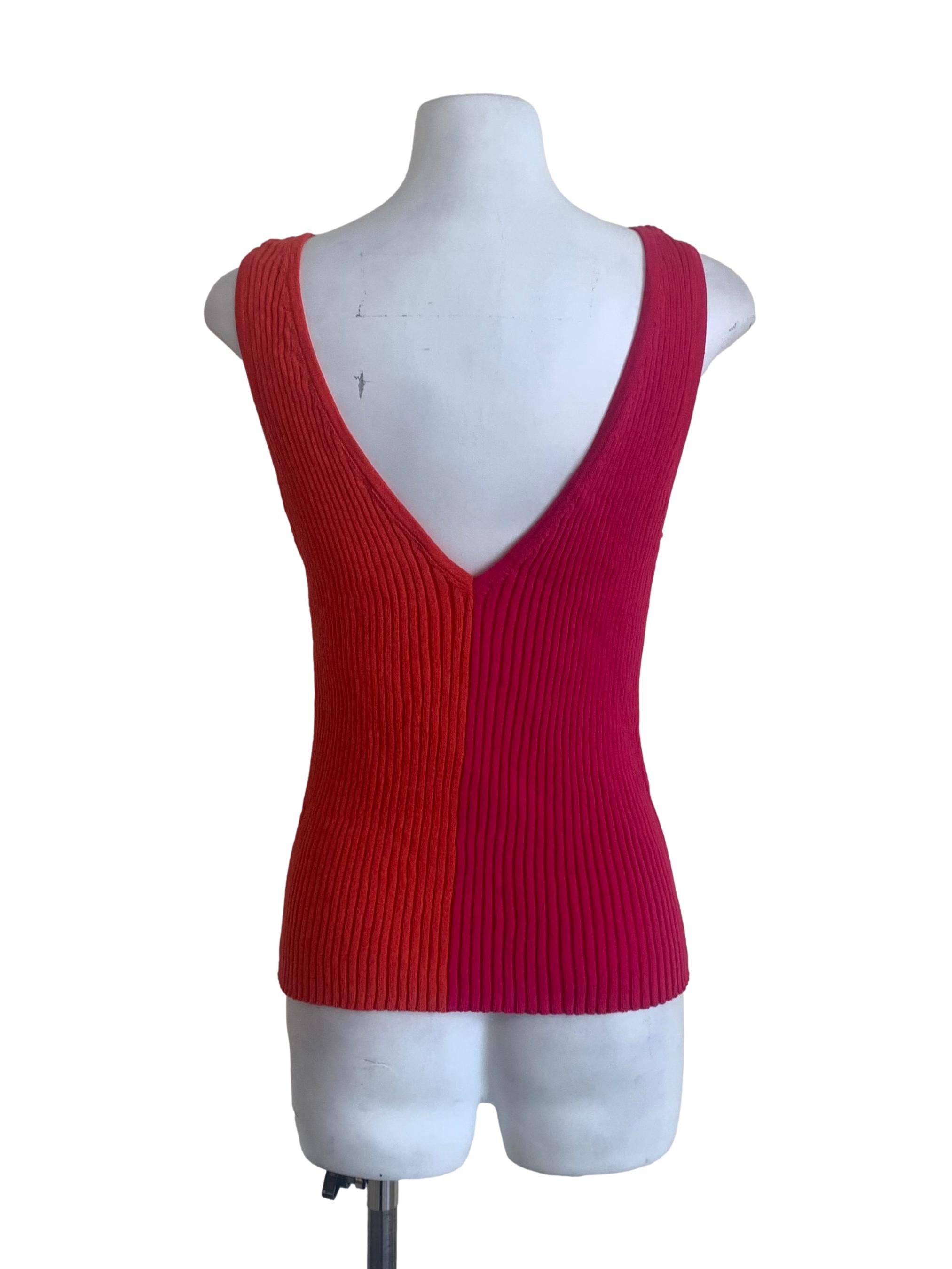 Hot Pink Orange Tank Top
