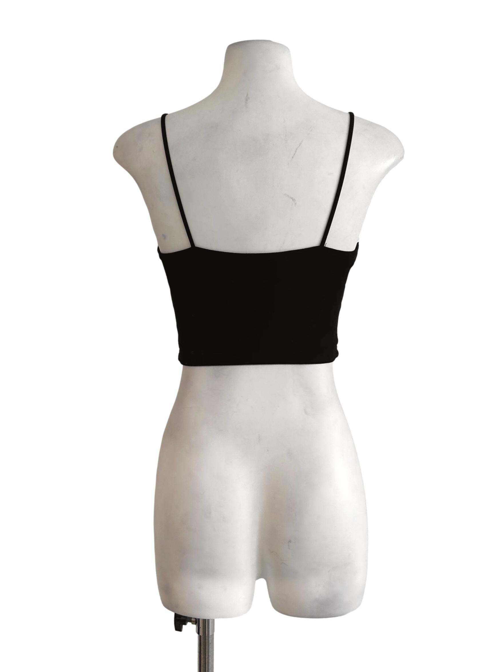 Jet Black Crop Top