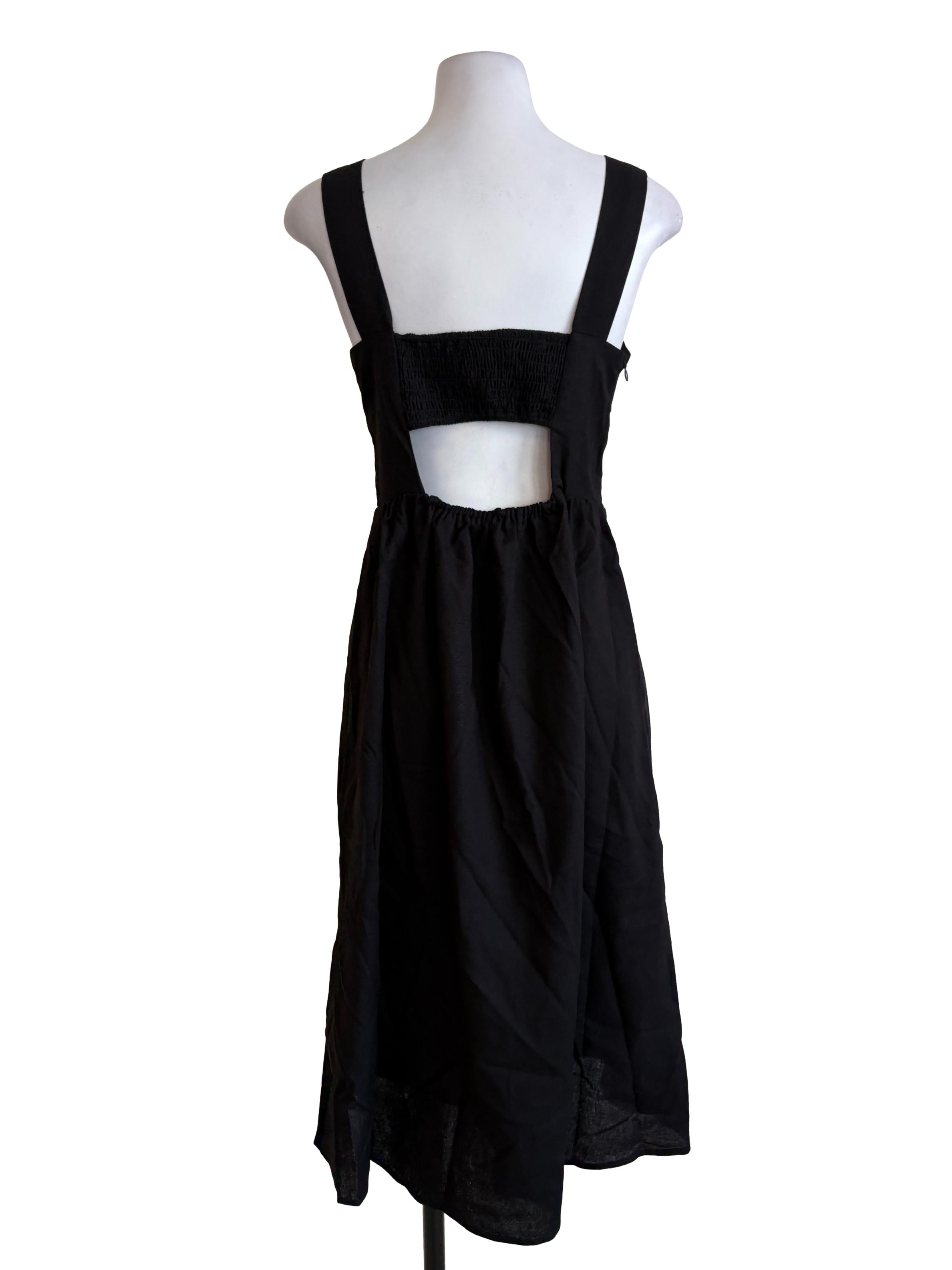 Black Back Cutout Dress
