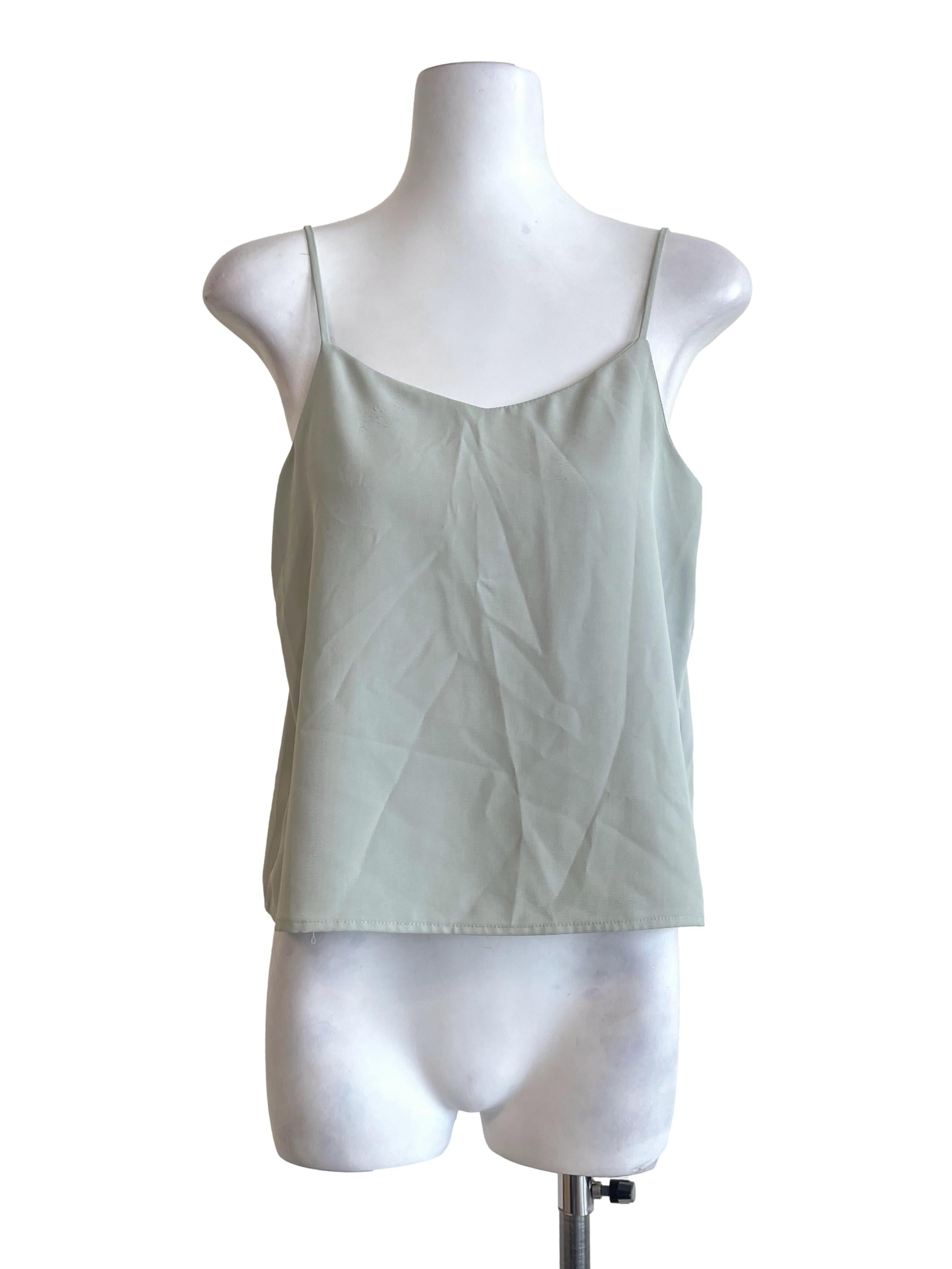 Mint Green Spaghetti Sleeveless Top