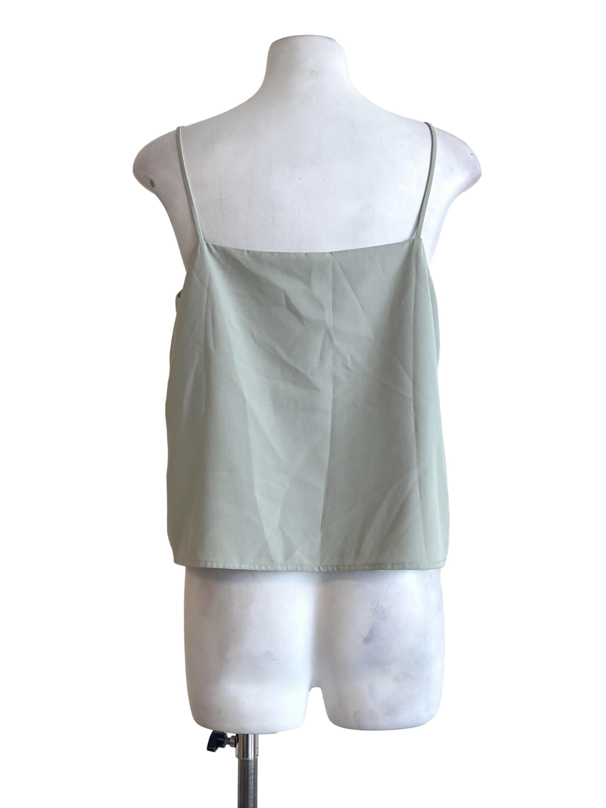 Mint Green Spaghetti Sleeveless Top