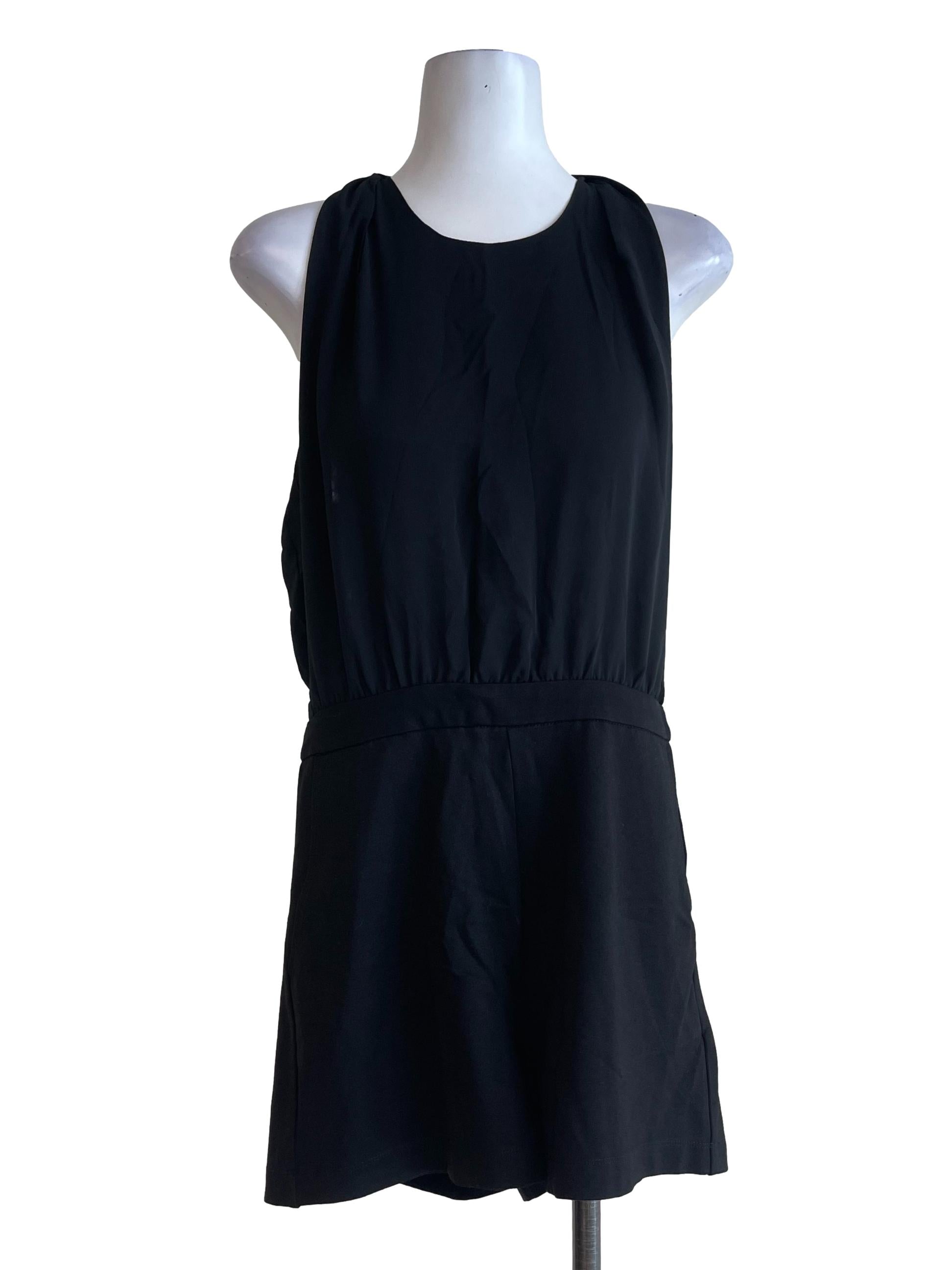 Black Sheer Romper