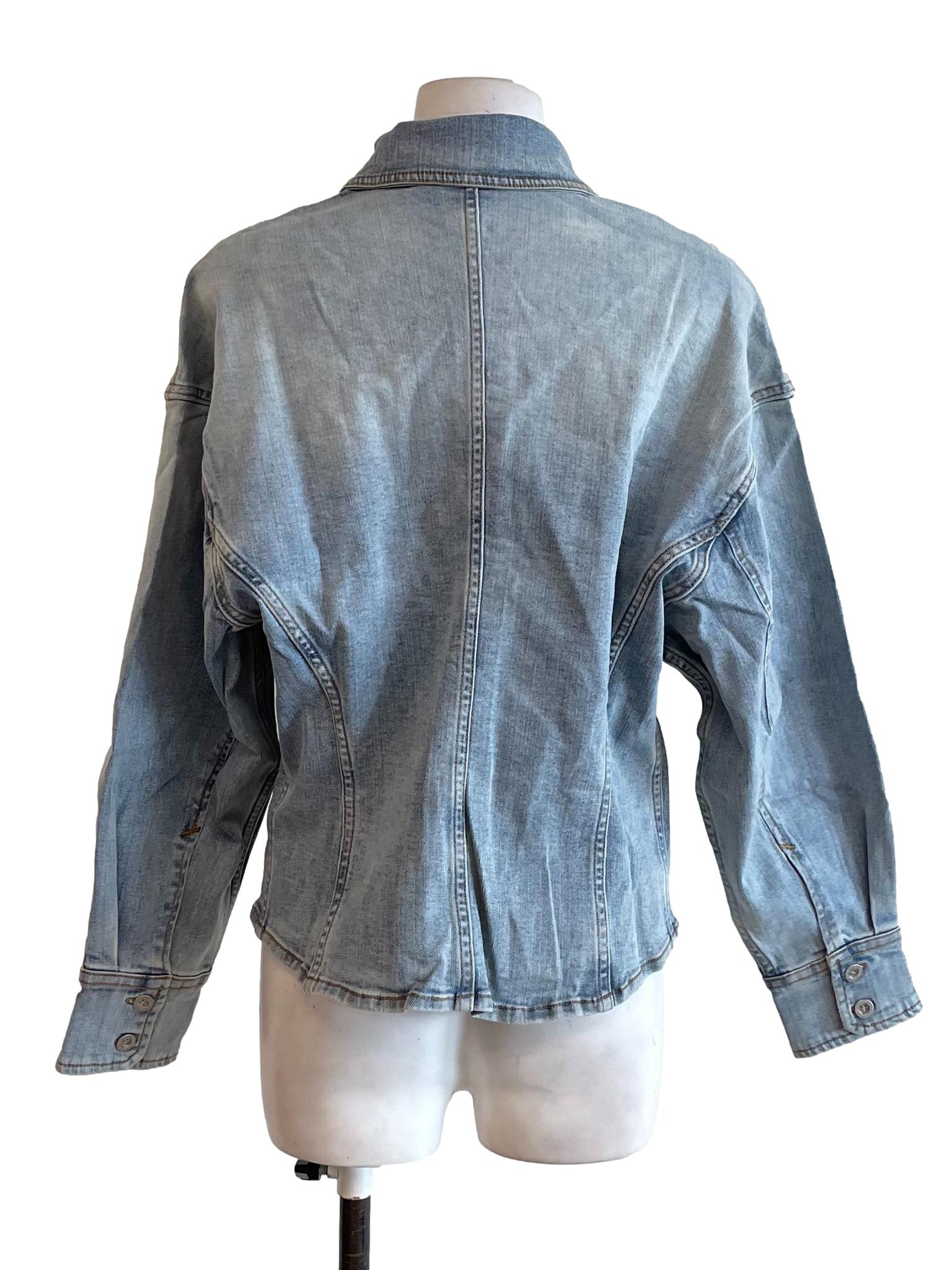 Ash Blue Denim Sheath Shirt