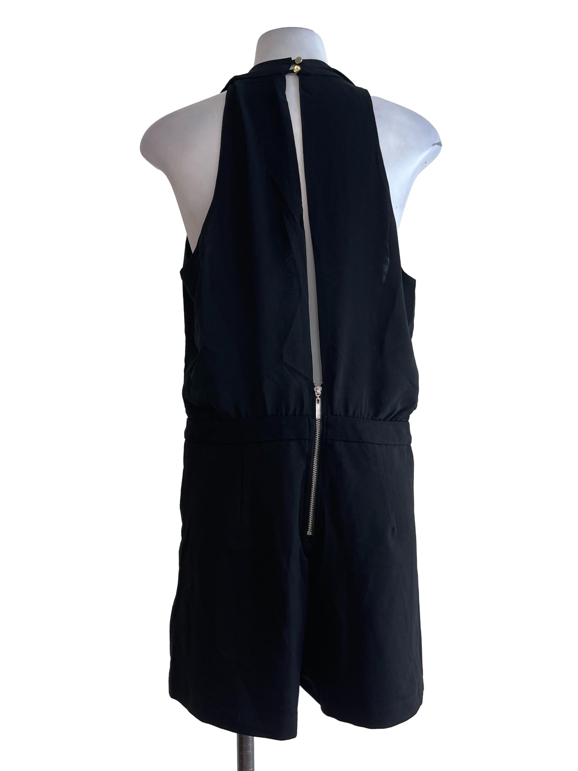 Black Sheer Romper