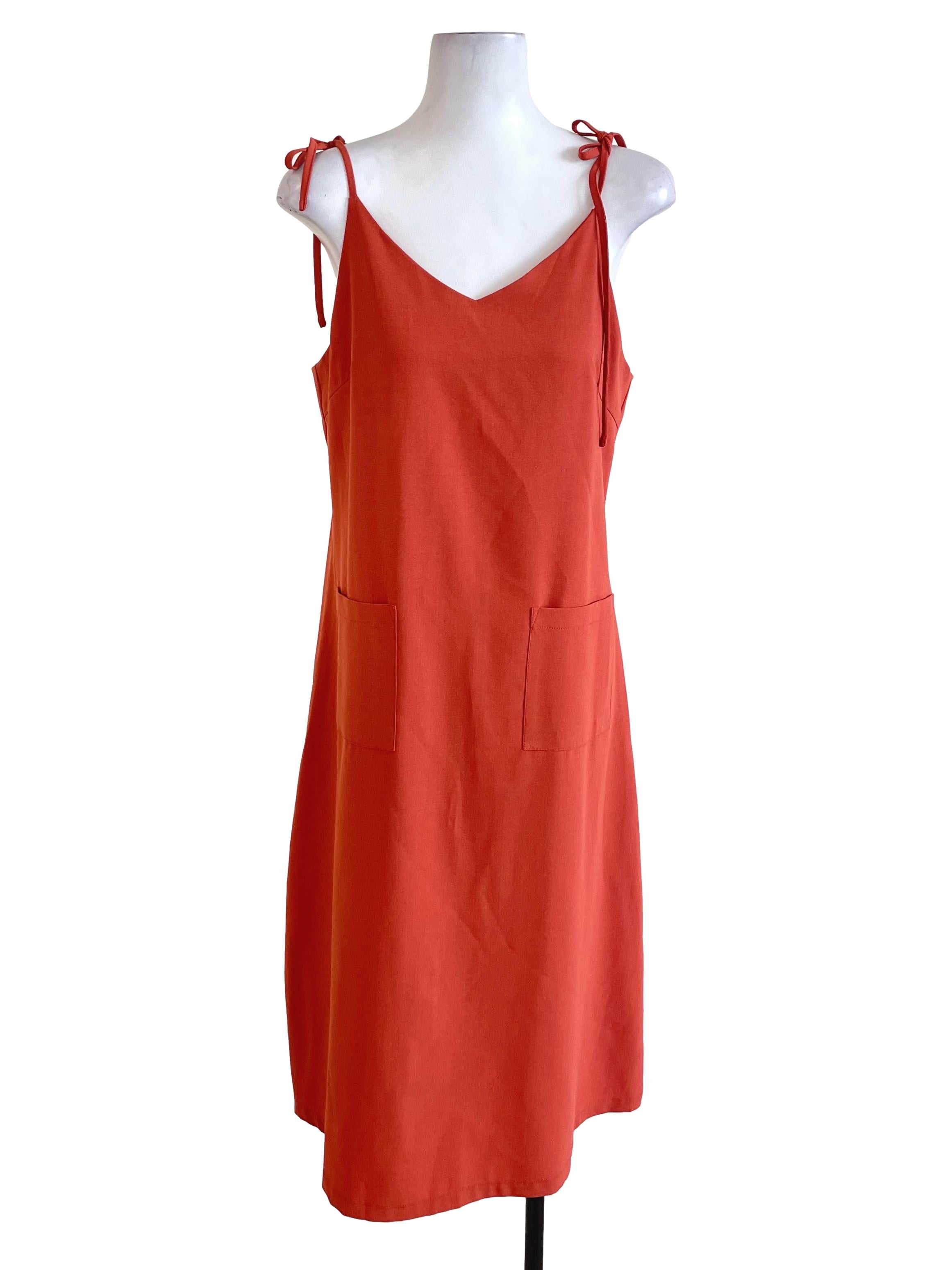 Playdress Orange A-Line Dress | REFASH
