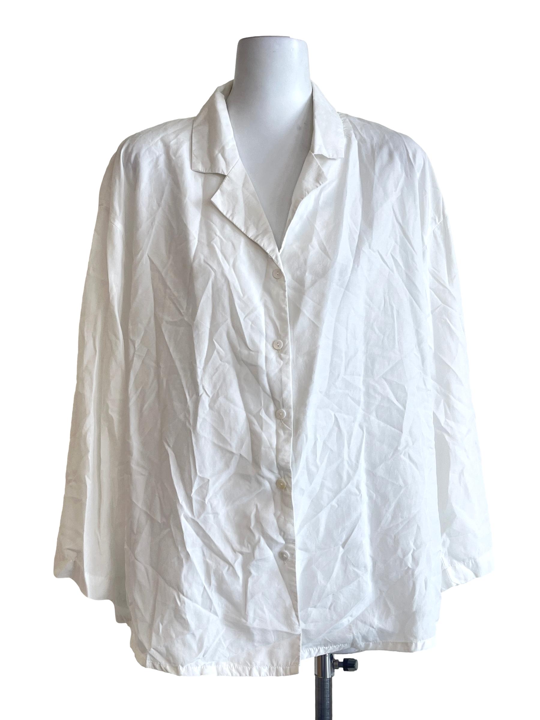 Pearl White Long Sleeve Blouse TEM