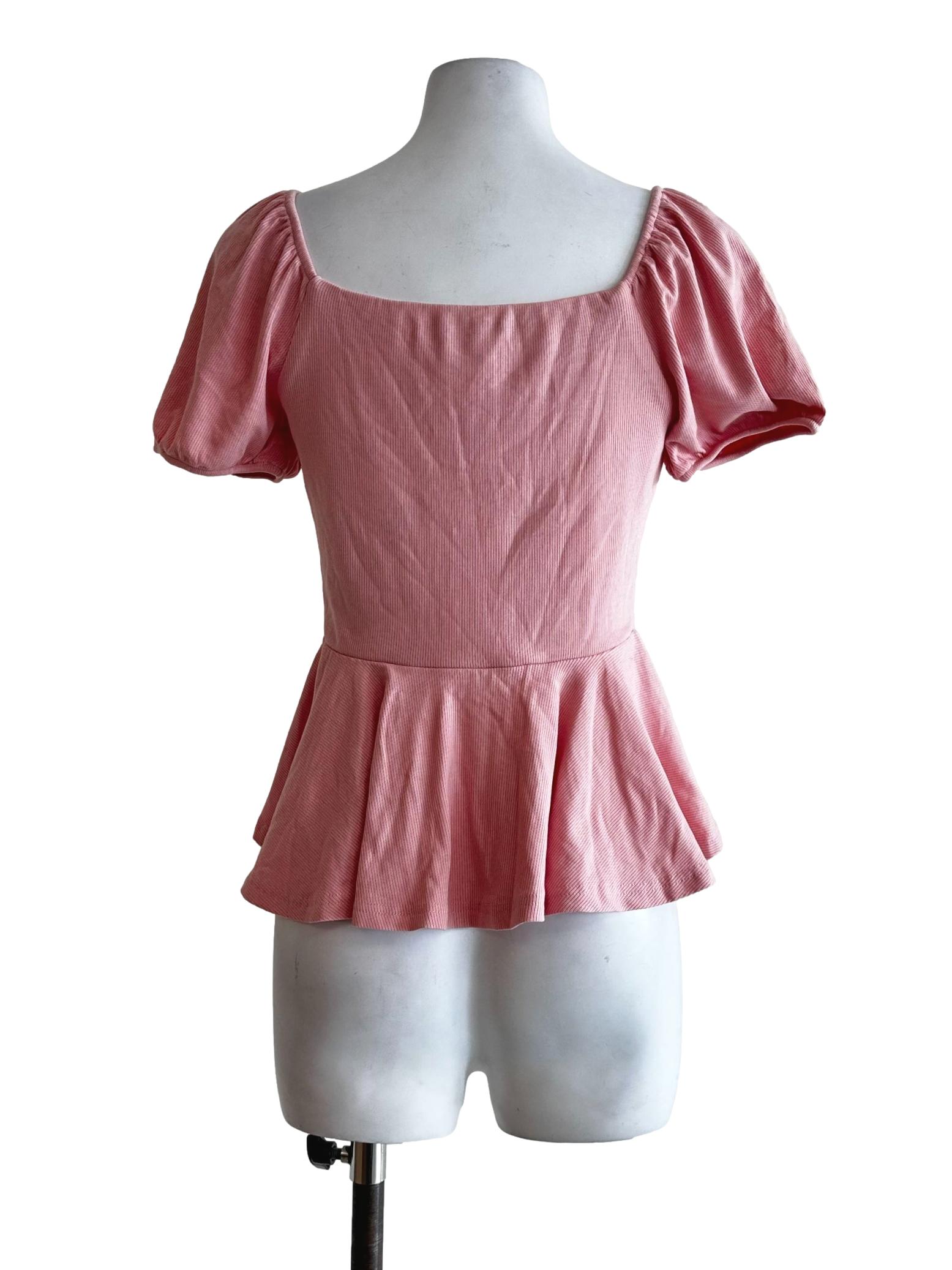 Watermelon Pink Tectured Top