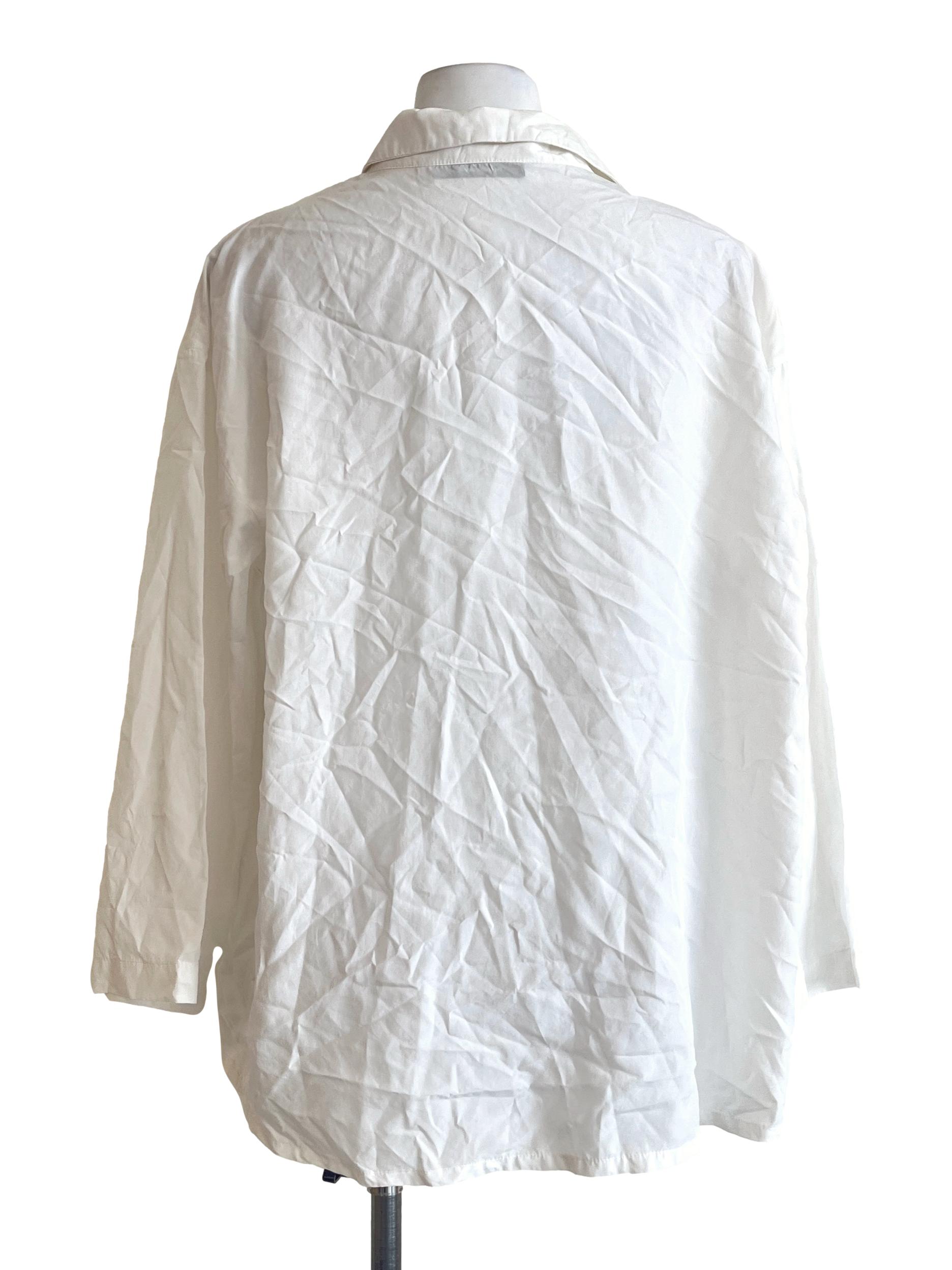 Pearl White Long Sleeve Blouse TEM