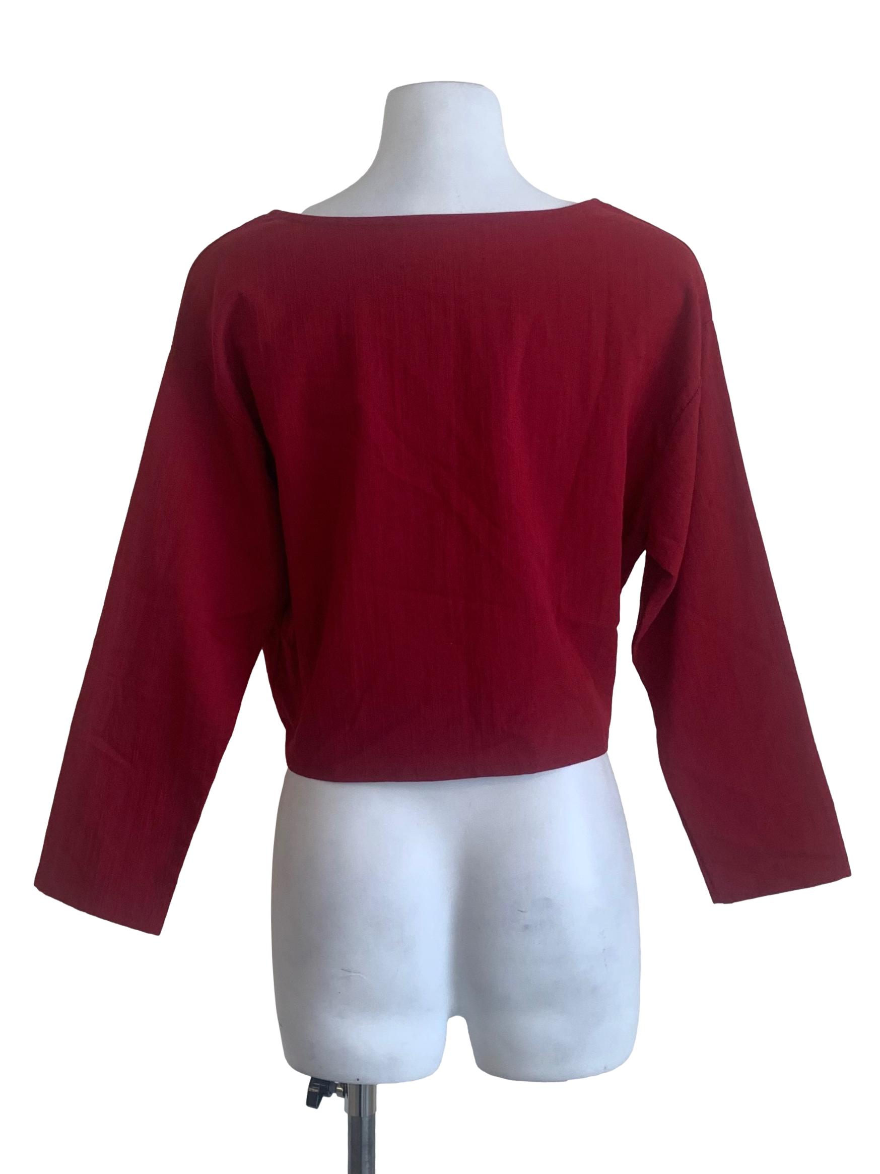Ruby Red Long Sleeves Top