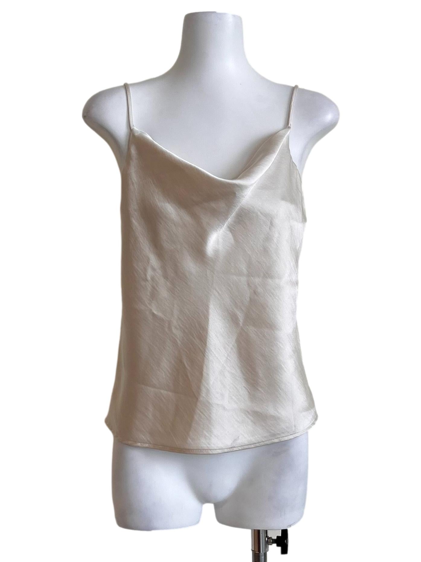 Champagne Satin Camisole Top
