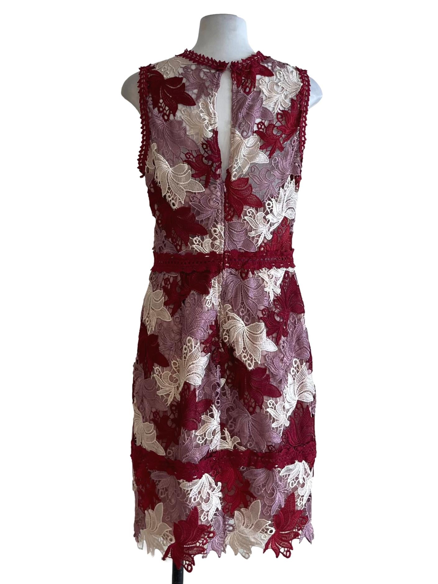 Plum Purple Lace A-Line Dress