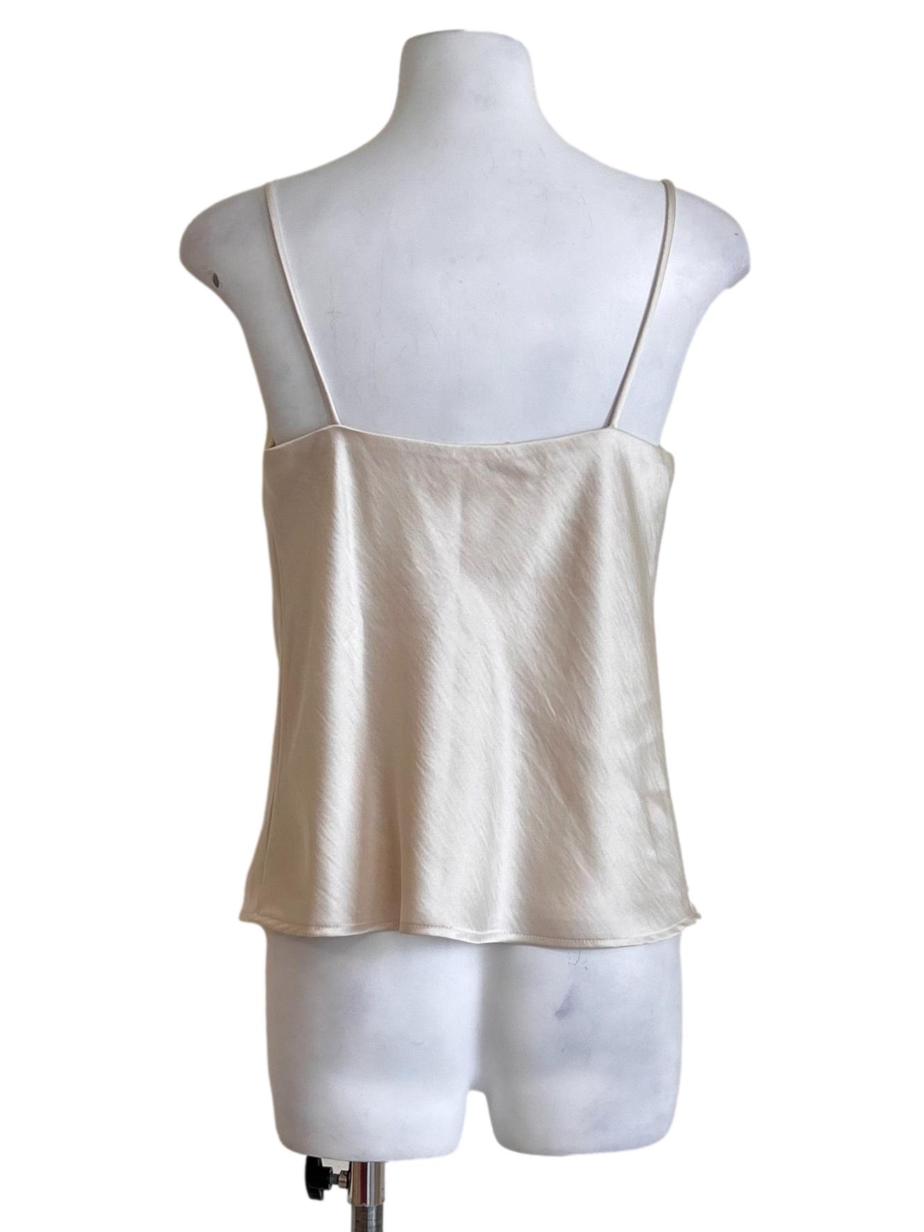 Champagne Satin Camisole Top