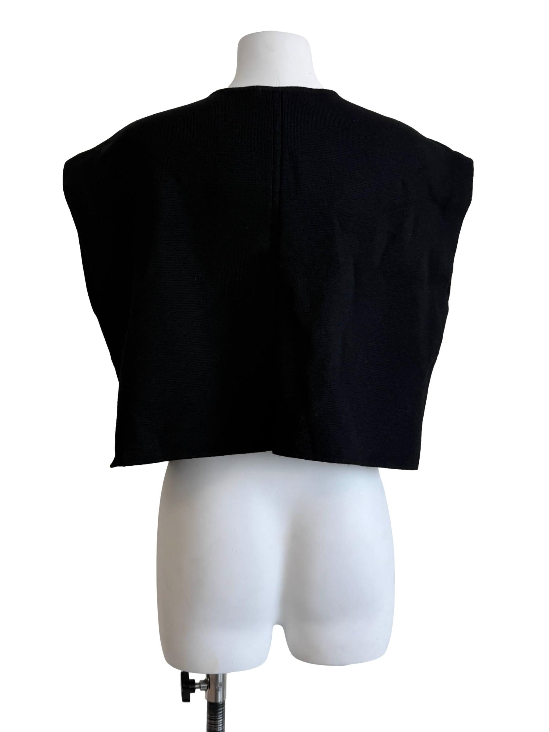 Black Relaxed Sleeveless Top