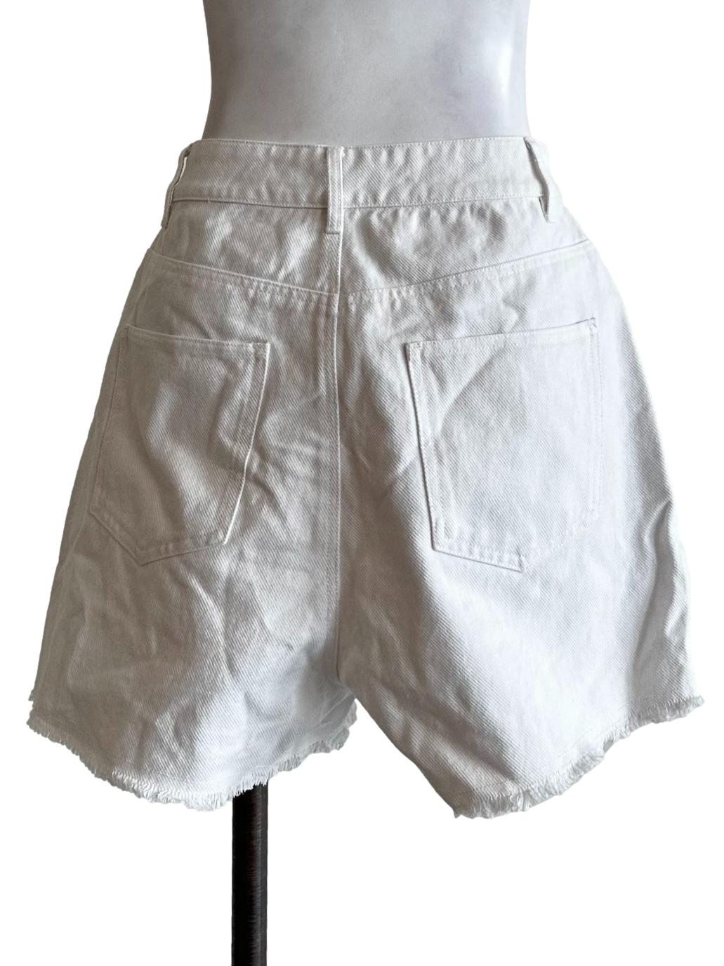 Daisy White Plain Short