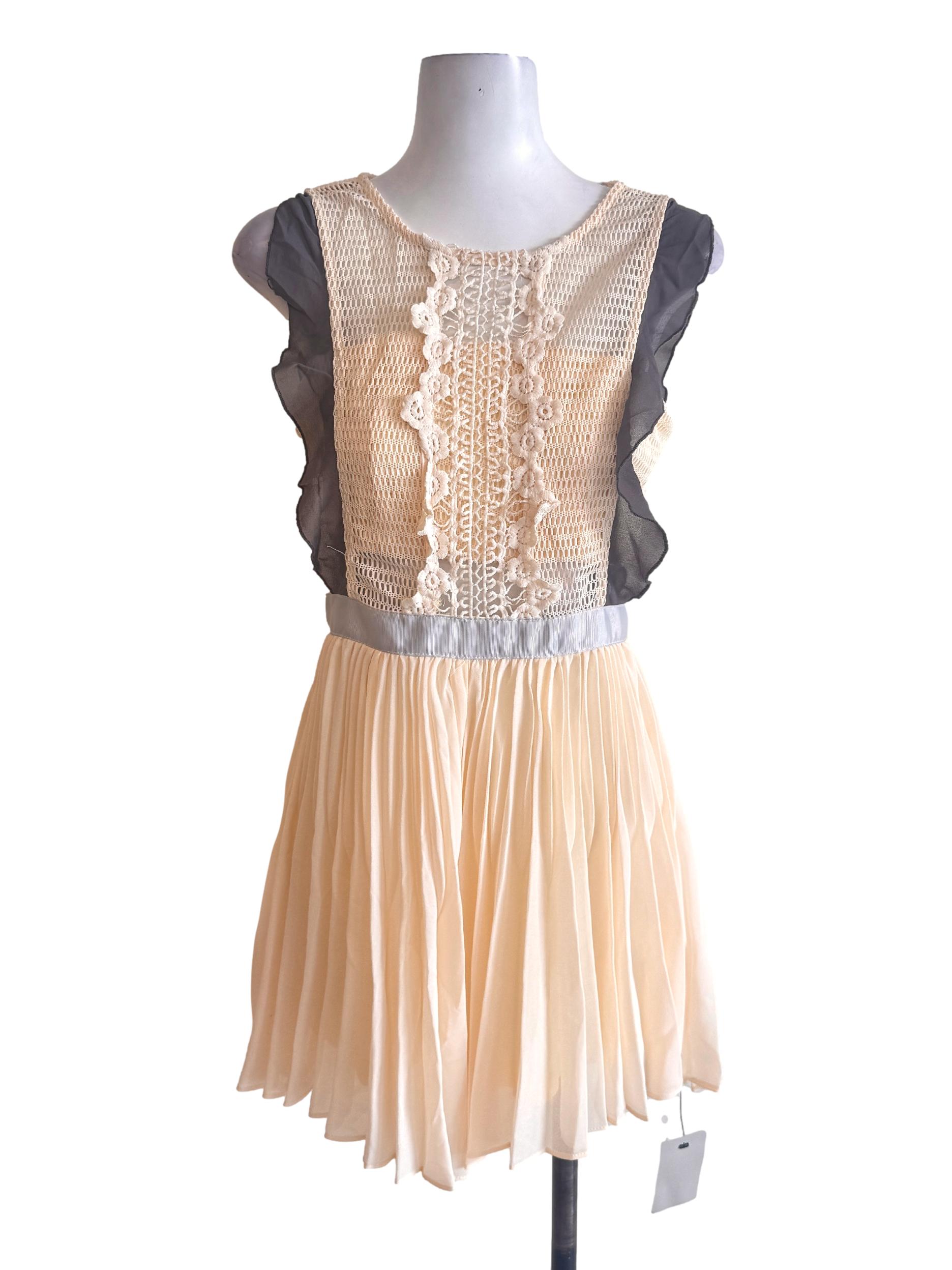 Yellow Half Pleated Floral Romper
