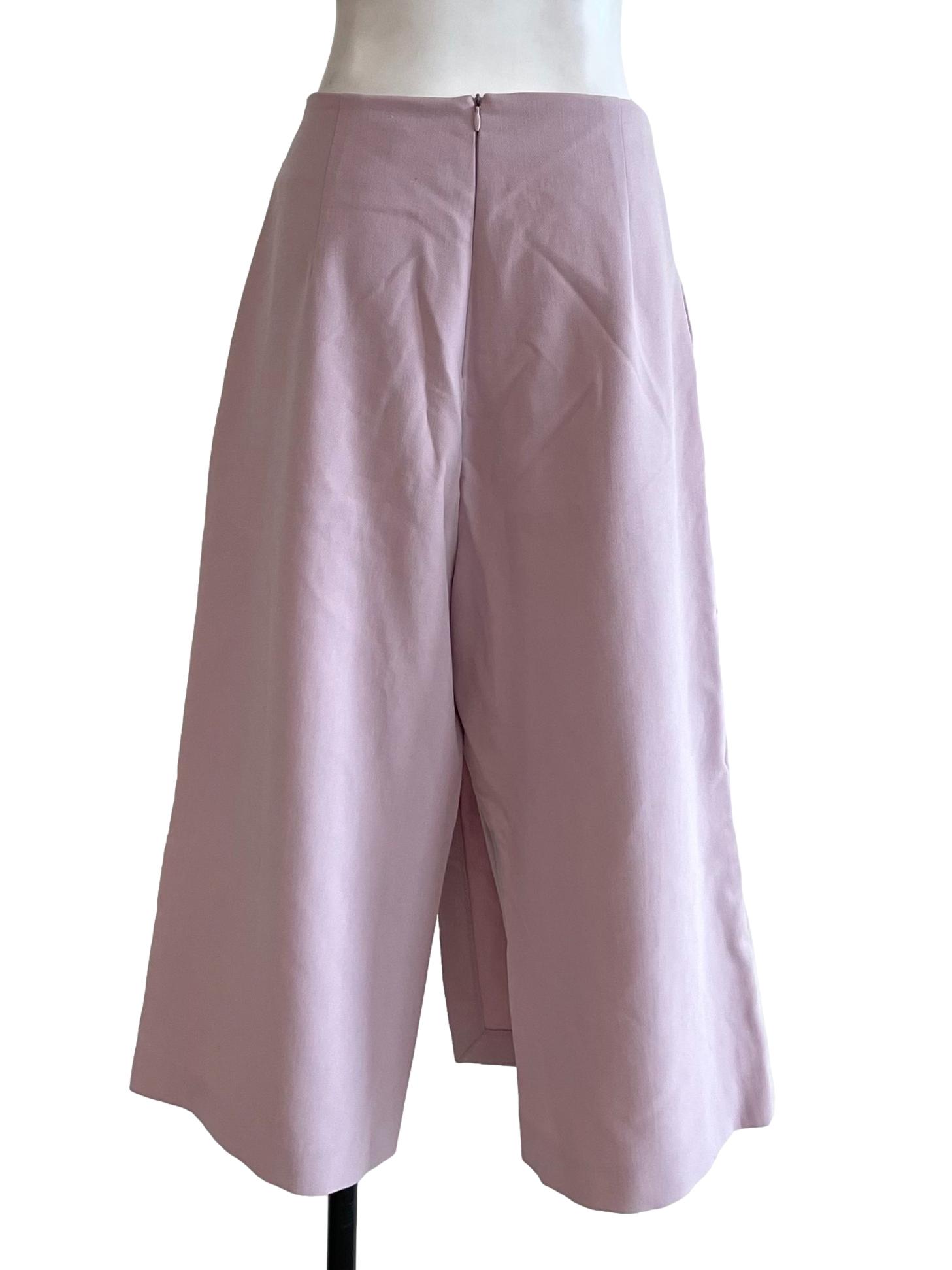 Crepe Pink Basic Culottes
