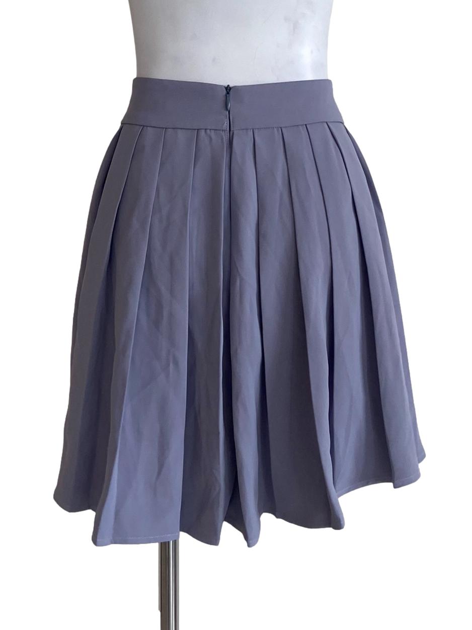 Heather Purple Knife Pleated Skorts