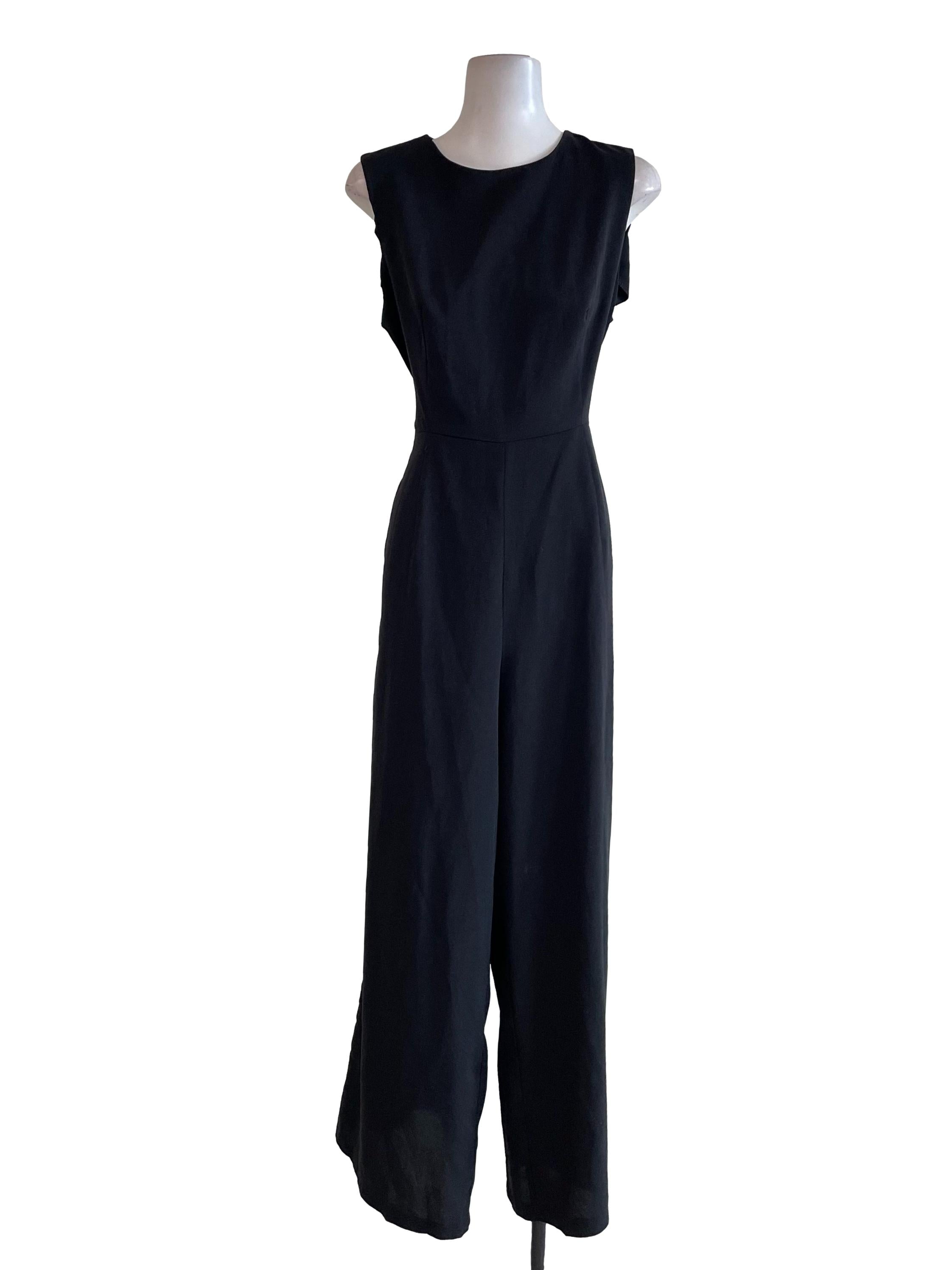 Black Sleeveless Jumpsuit