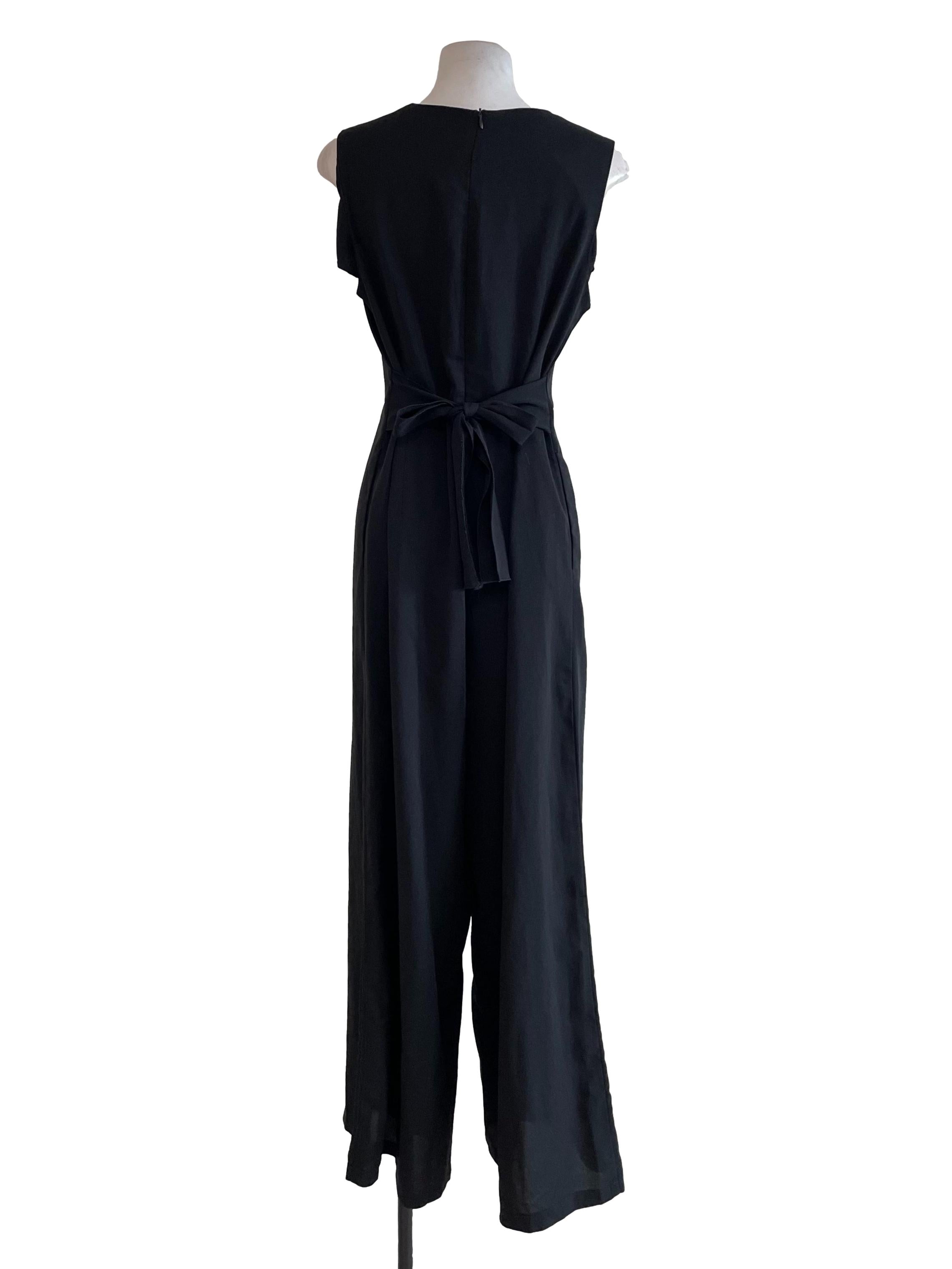 Black Sleeveless Jumpsuit