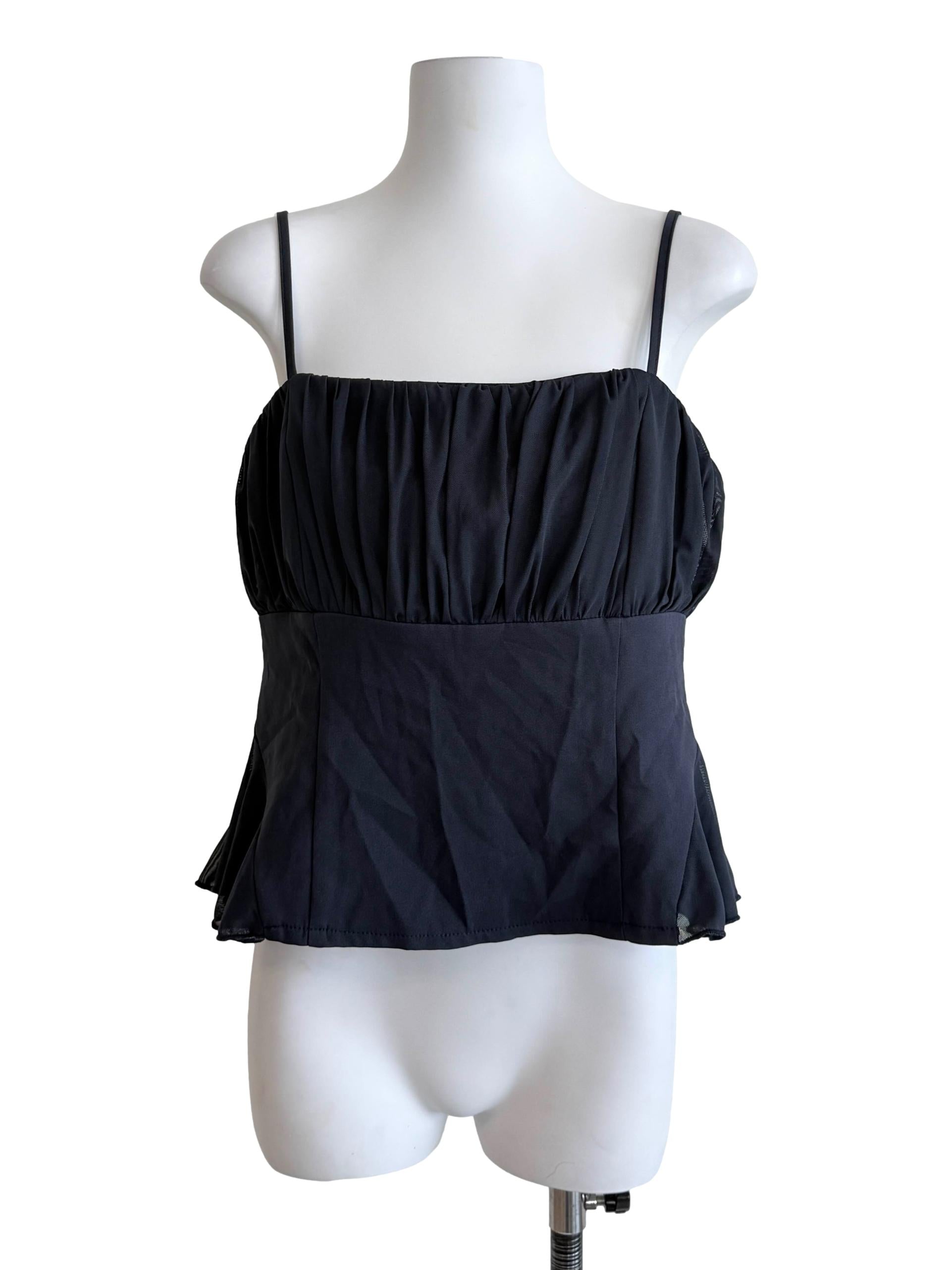 Denim Blue Spaghetti Strap Top