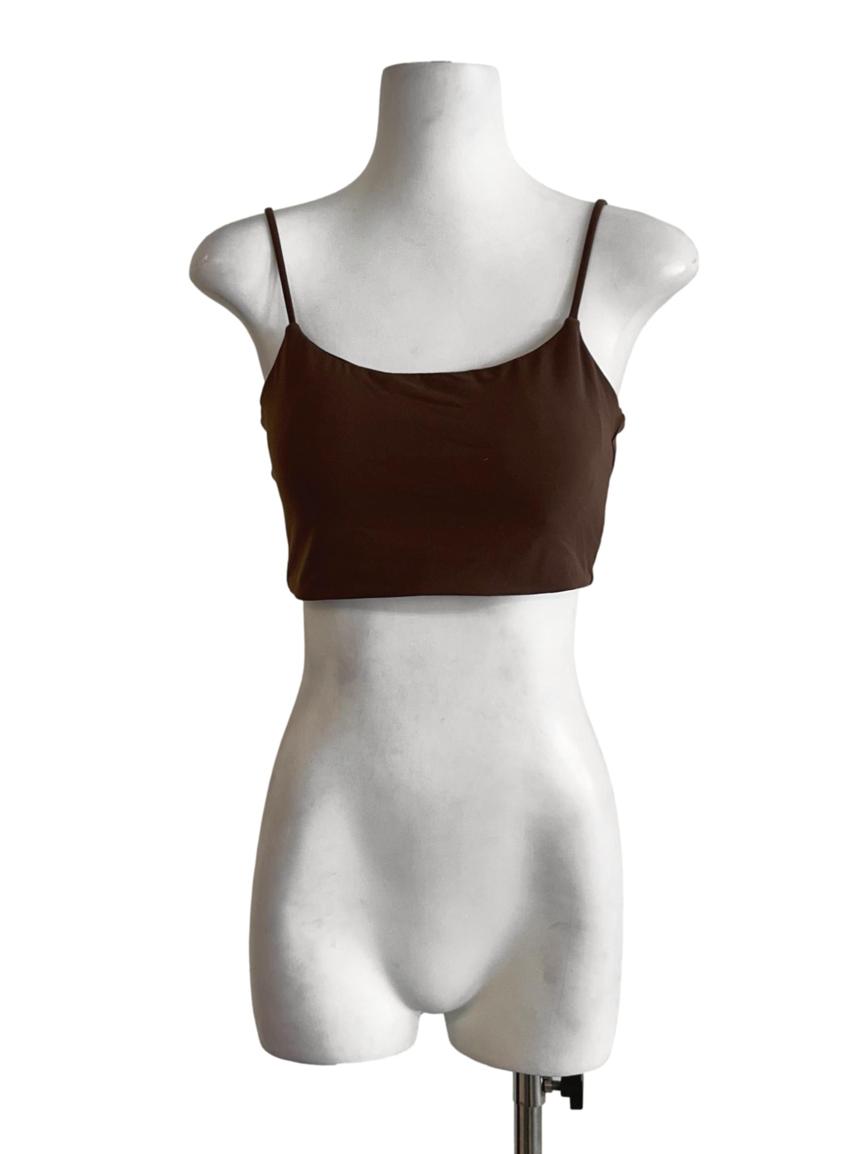 Camel Brown Crop Top LB