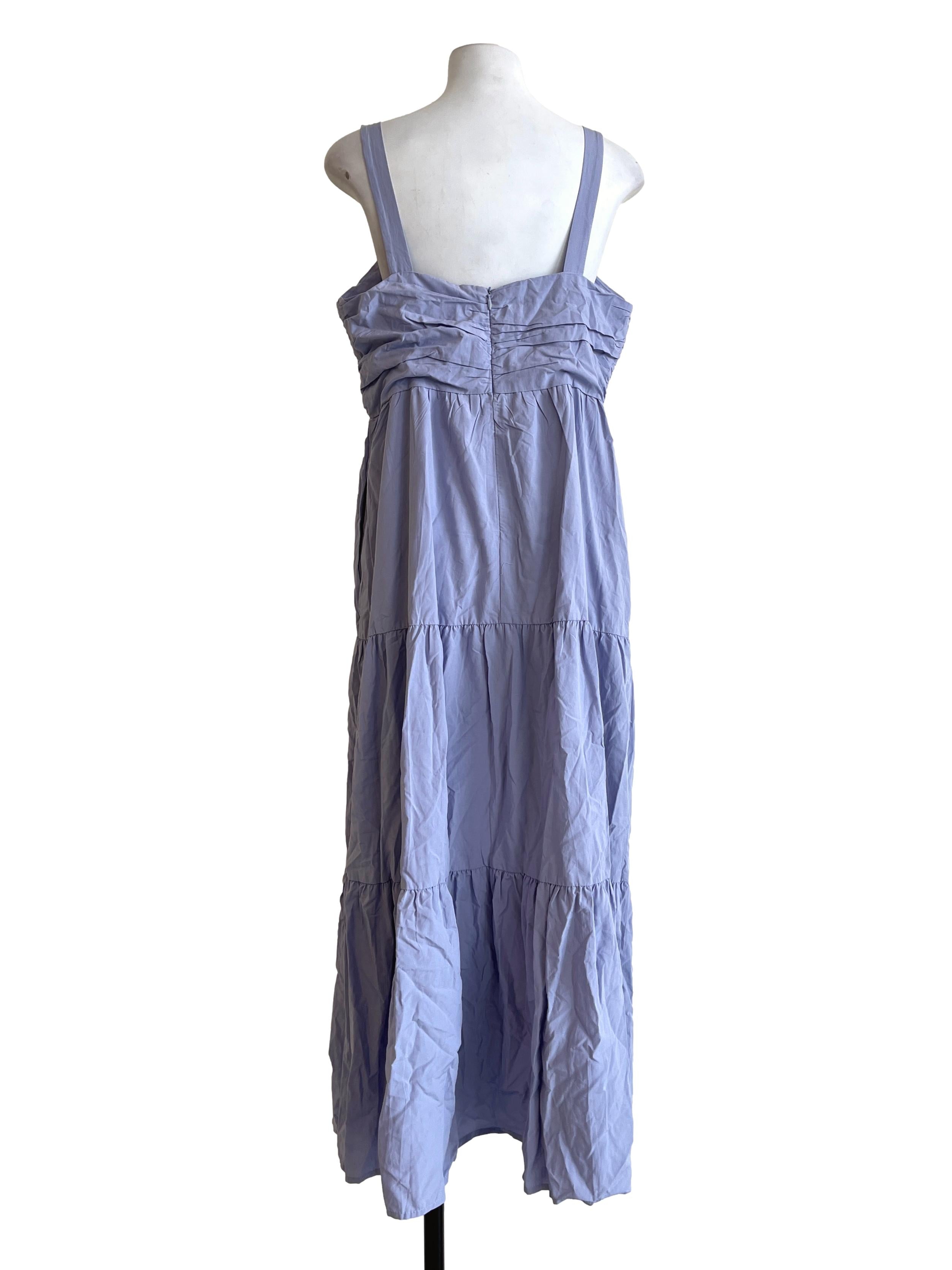 Periwinkle Purple Square Empire Dress