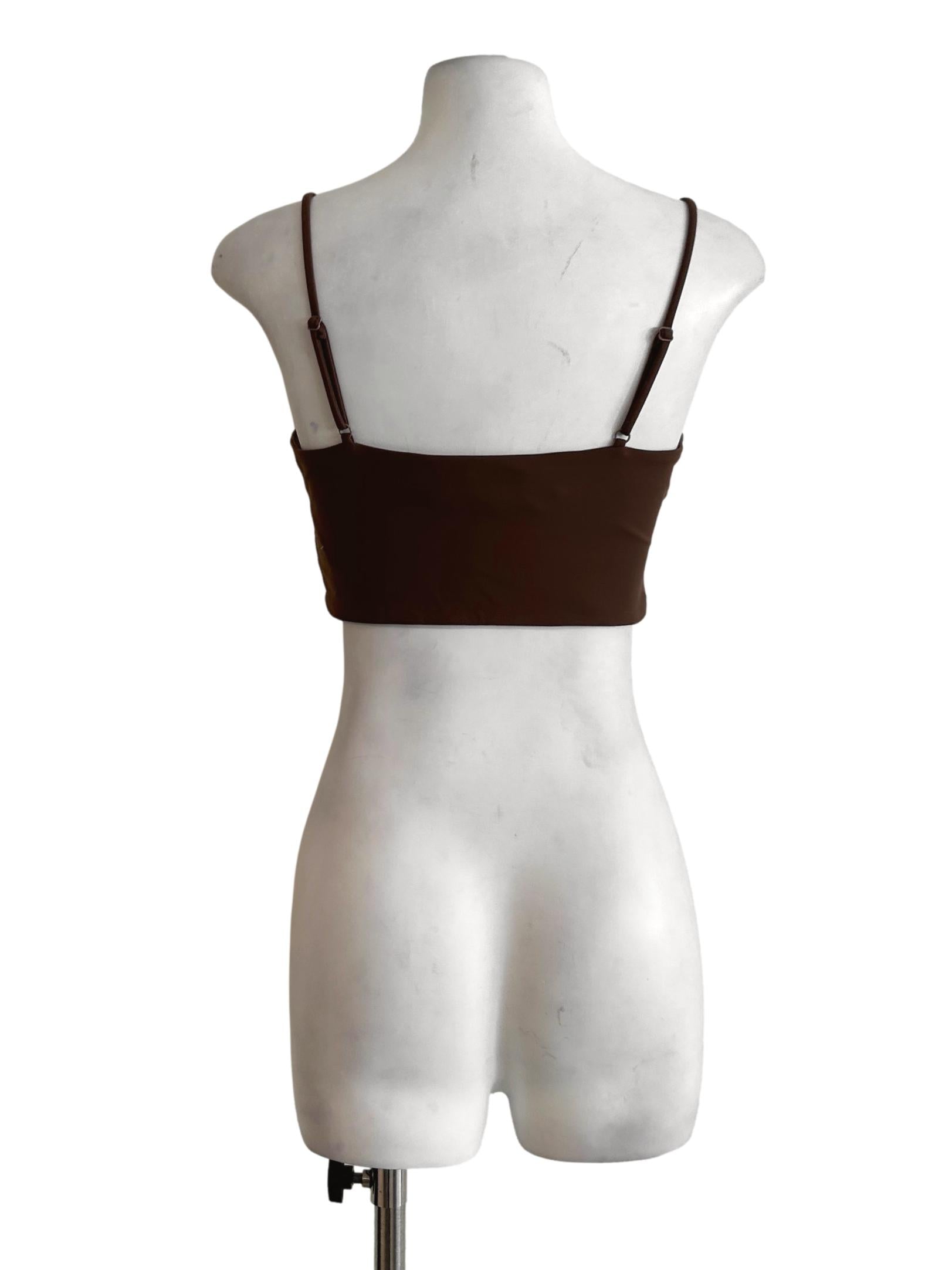 Camel Brown Crop Top LB