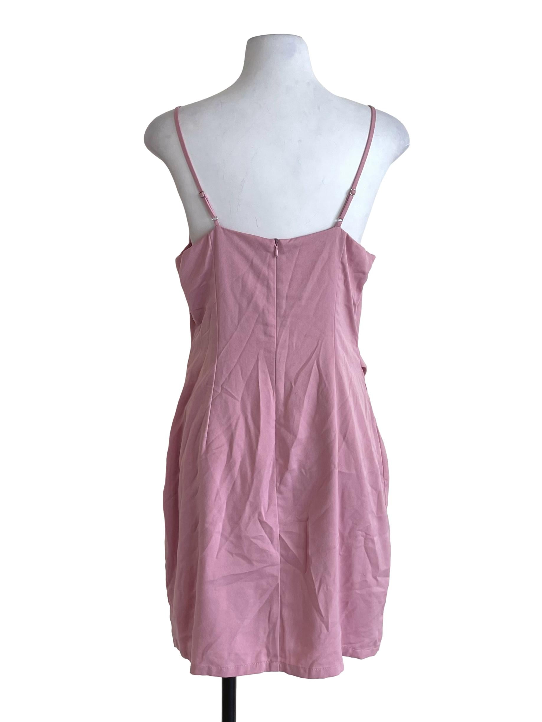 Pink Draped Cami Dress