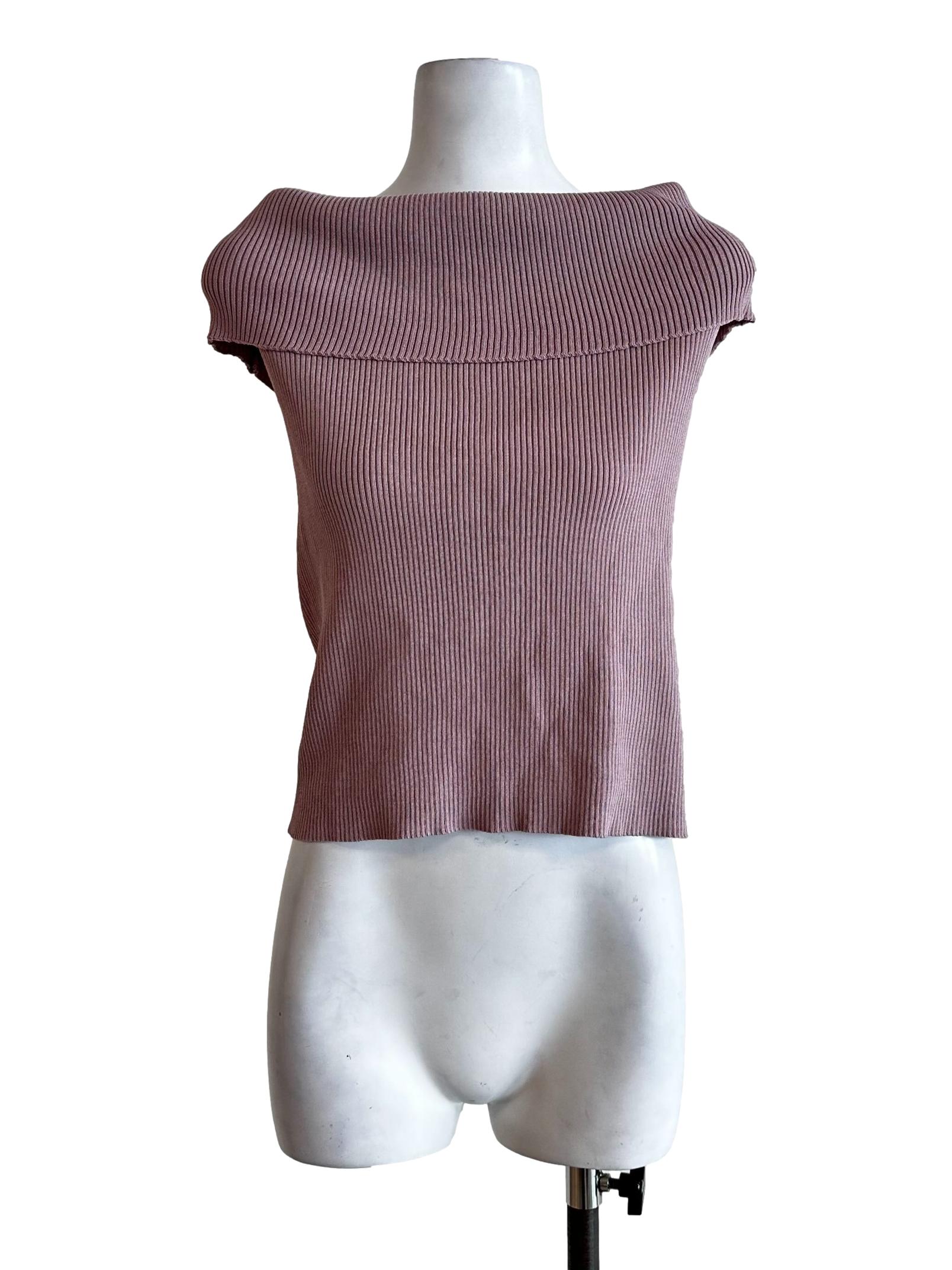 Blush Pink Cape Collar Top