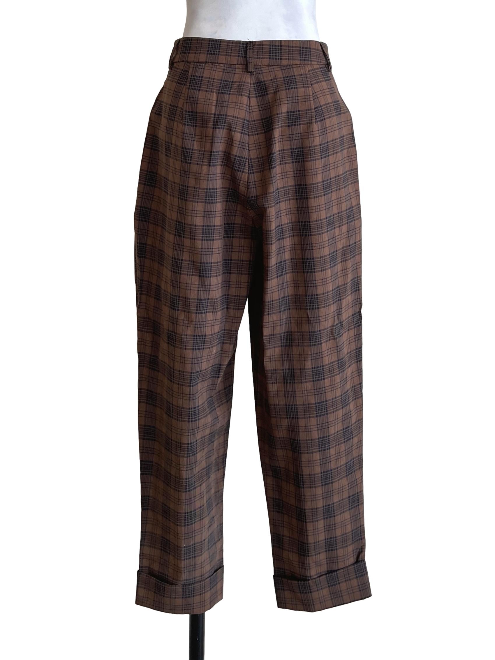 Pecan Brown Straight Pants TTR