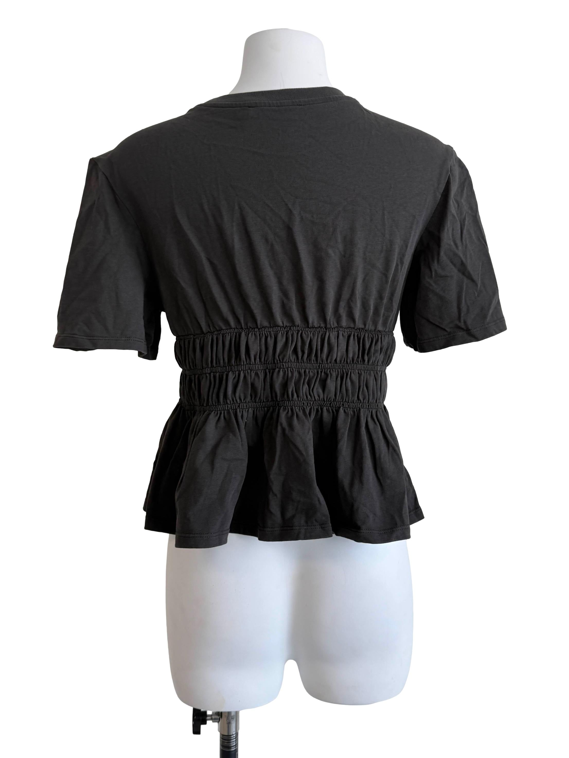 Iron Grey Short Sleeves Top