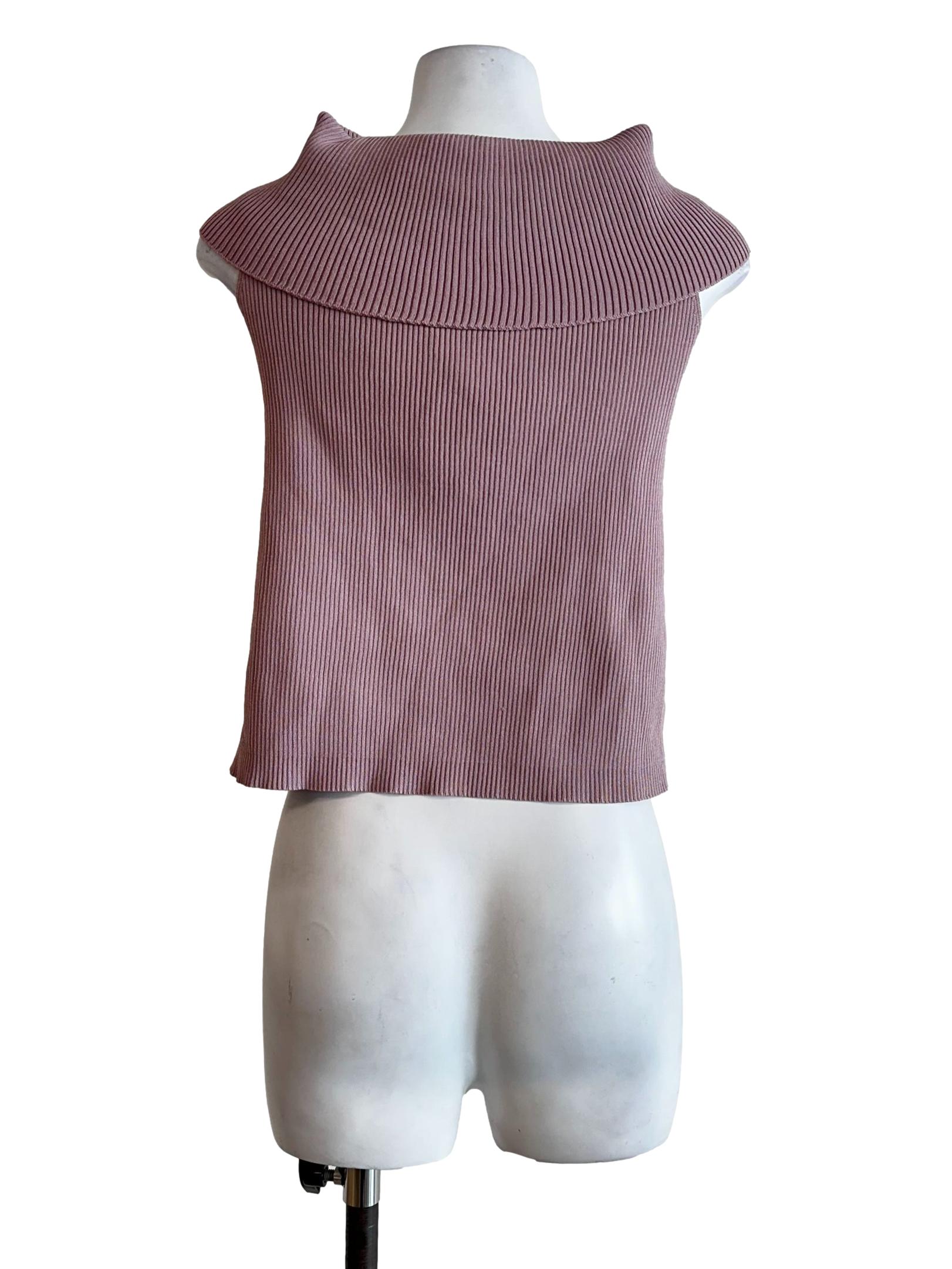 Blush Pink Cape Collar Top