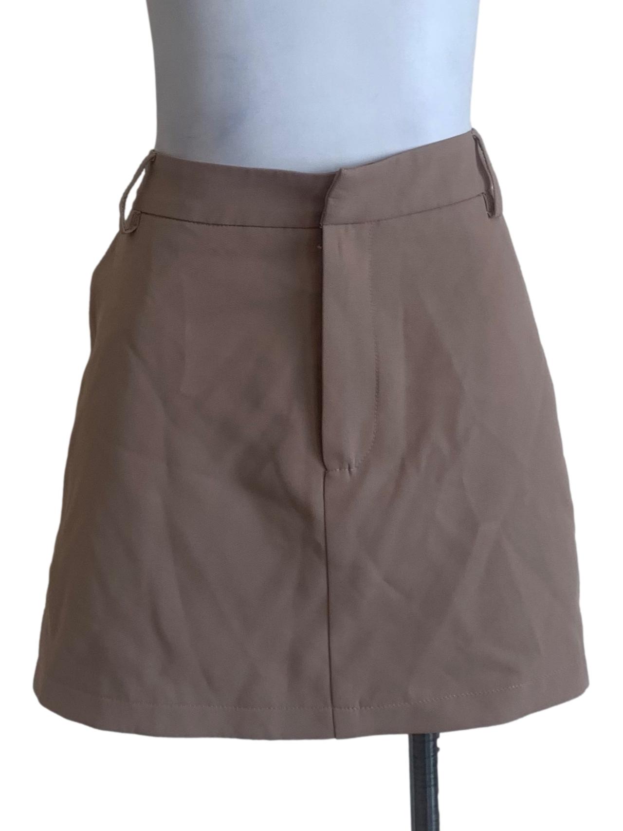 Peanut Brown A-Line Skorts