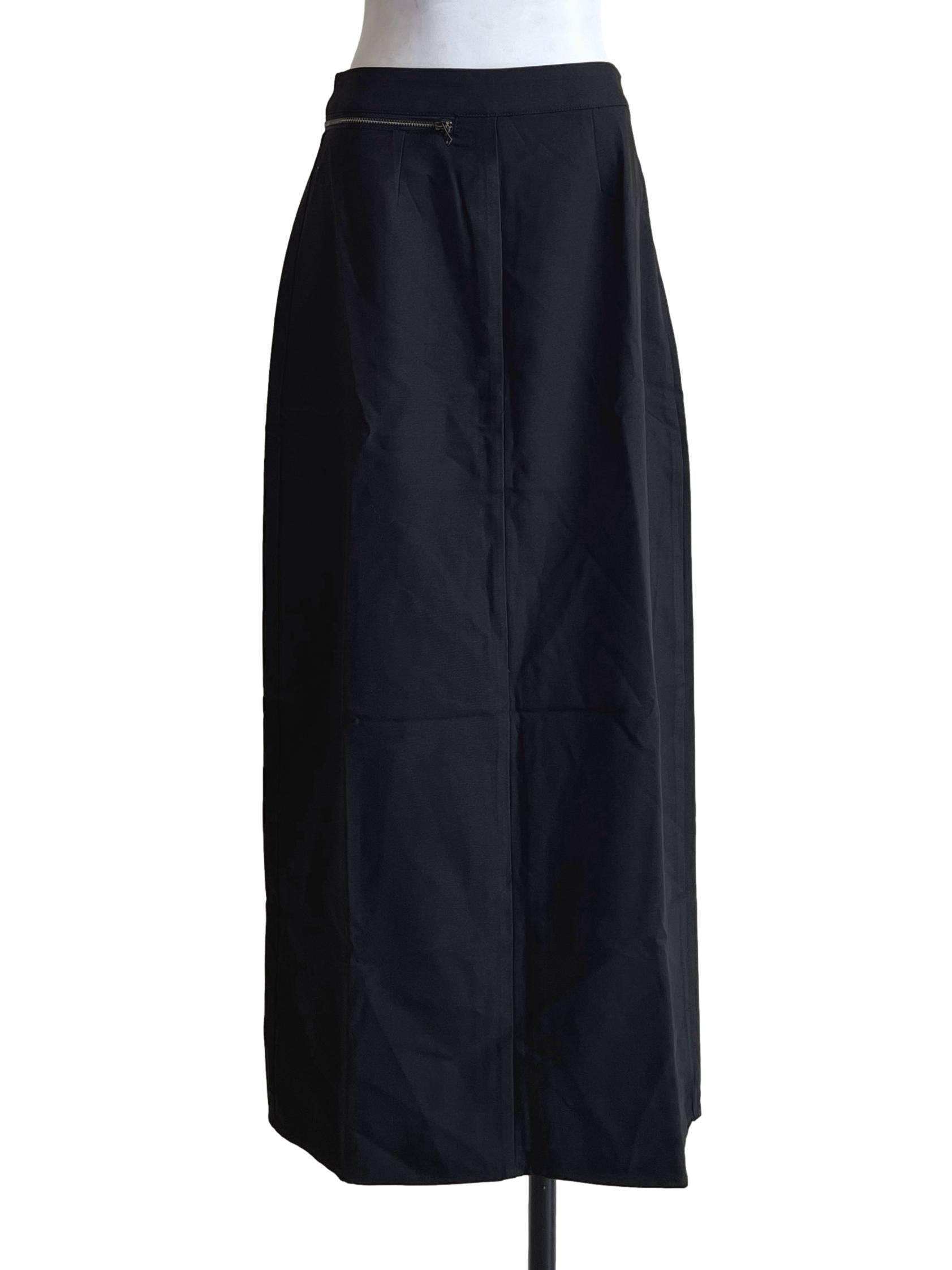 Ink Black A-Line Skirt YHF