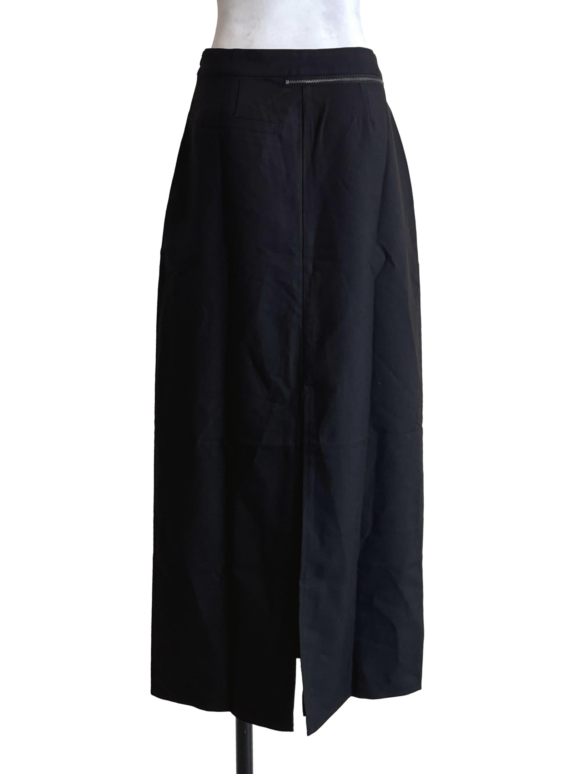 Ink Black A-Line Skirt YHF