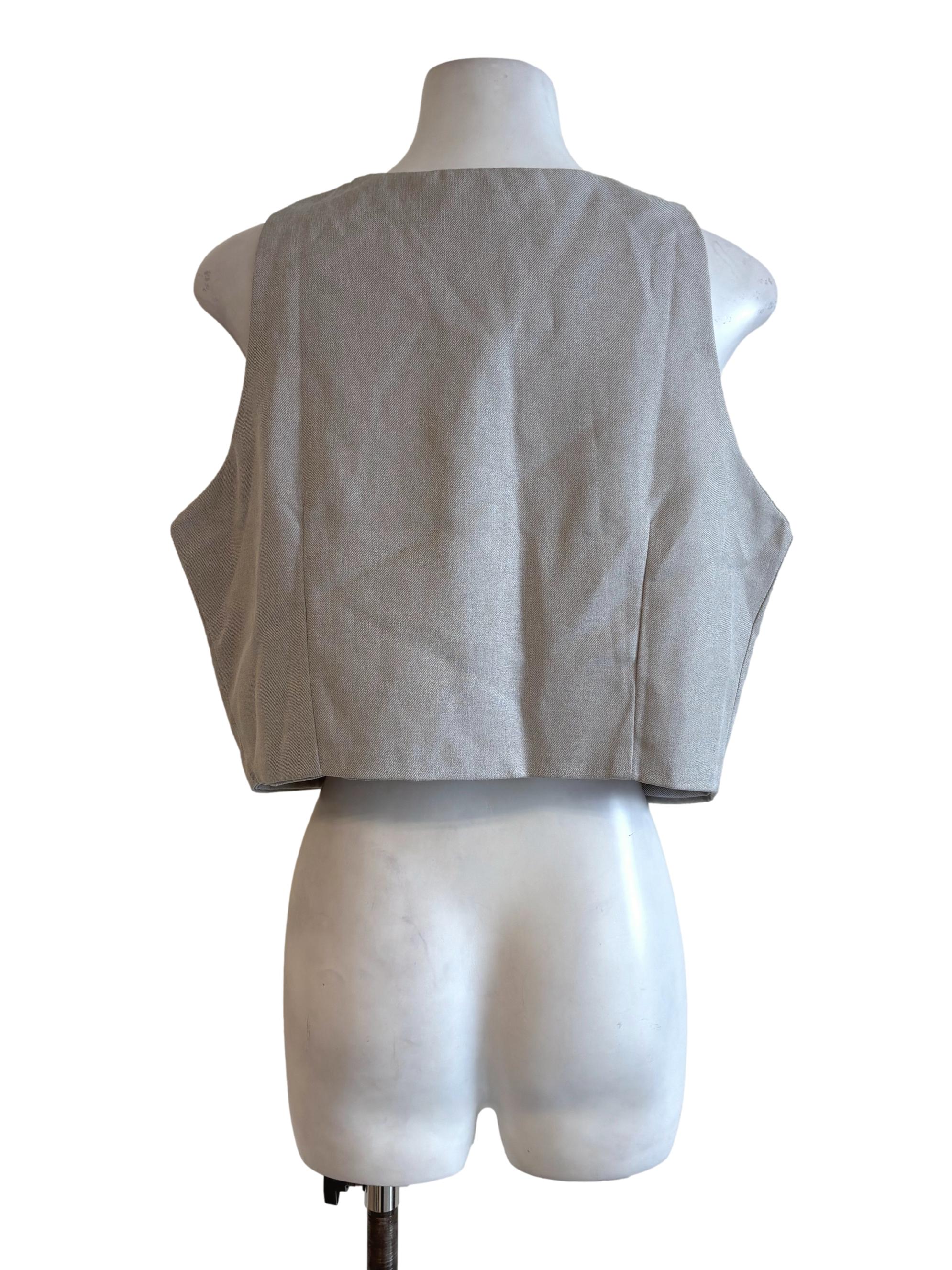 Fossil Grey Single Breasted Vest