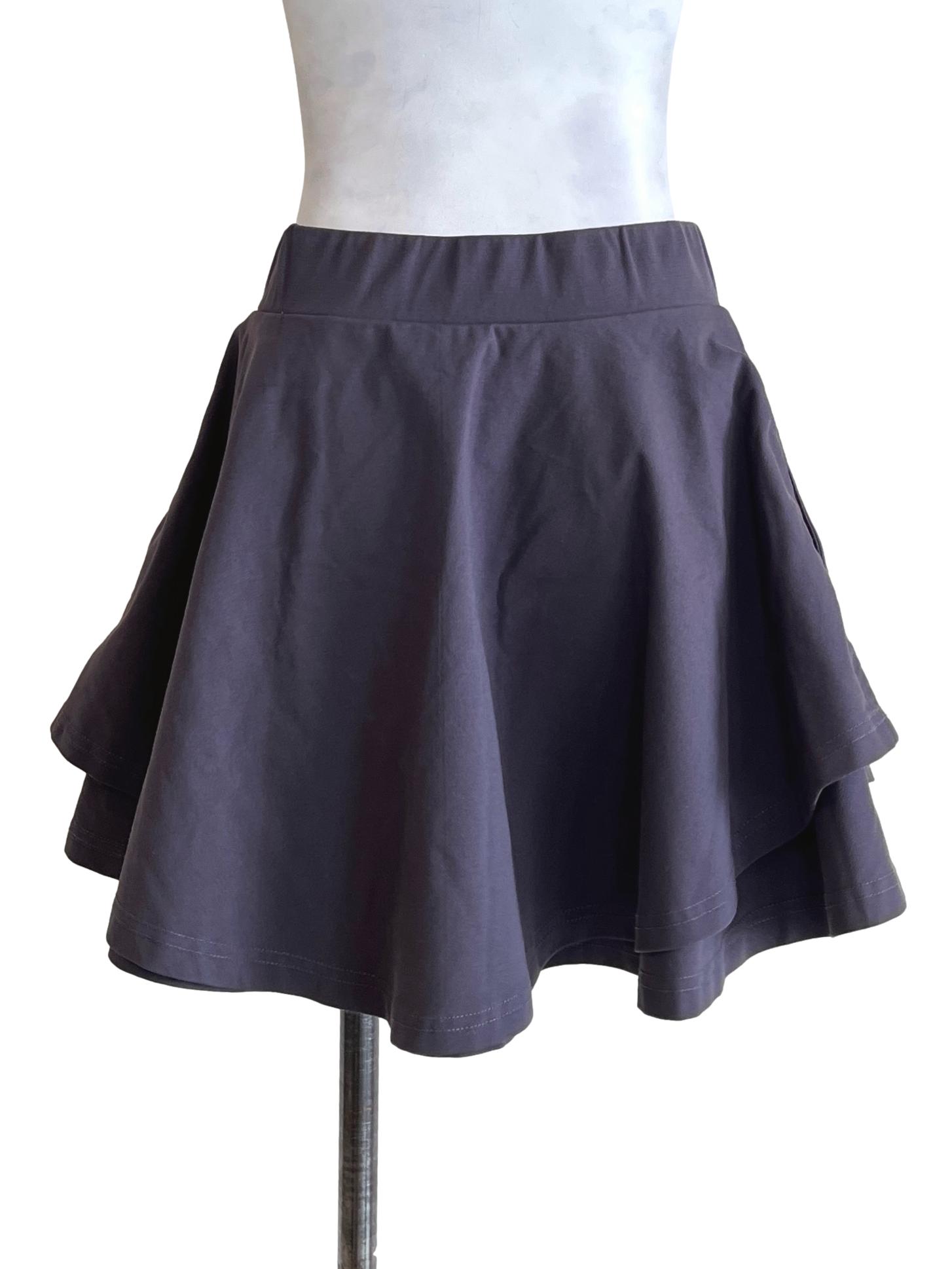 Ash Grey Circle Skirt