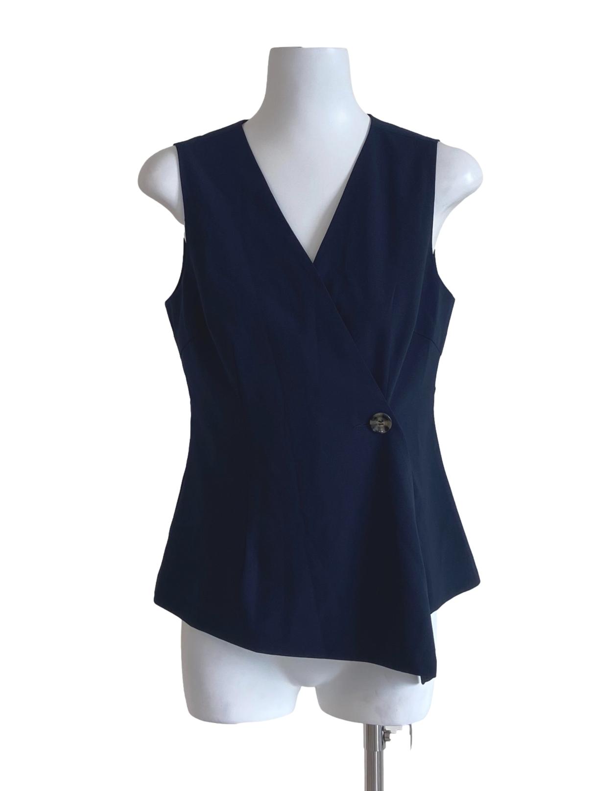 Navy Blue Sleeveless Top