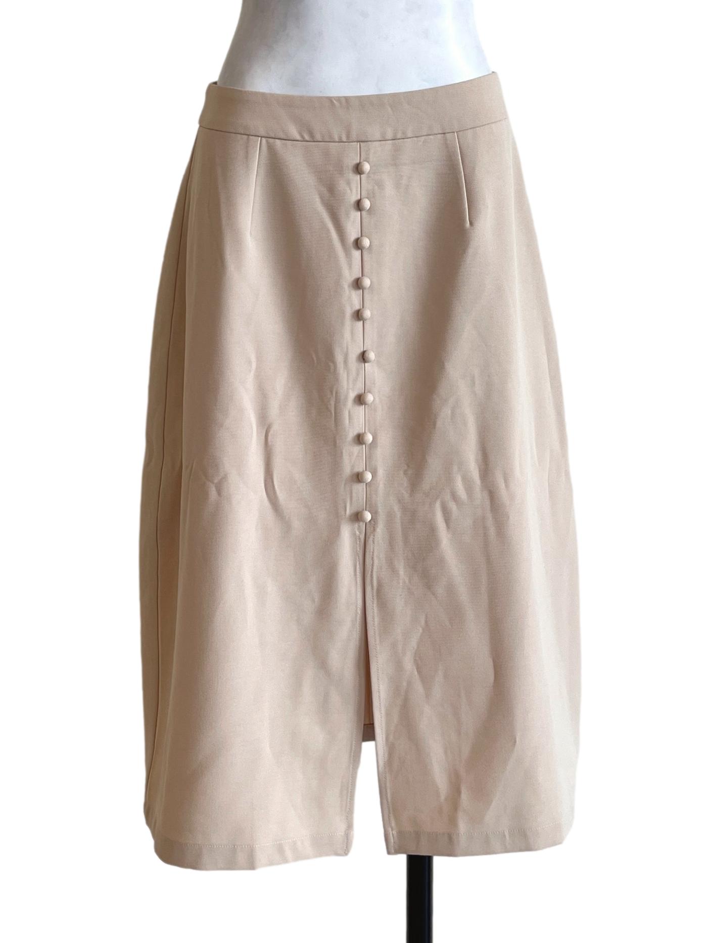 Nude Brown Gore Skirt