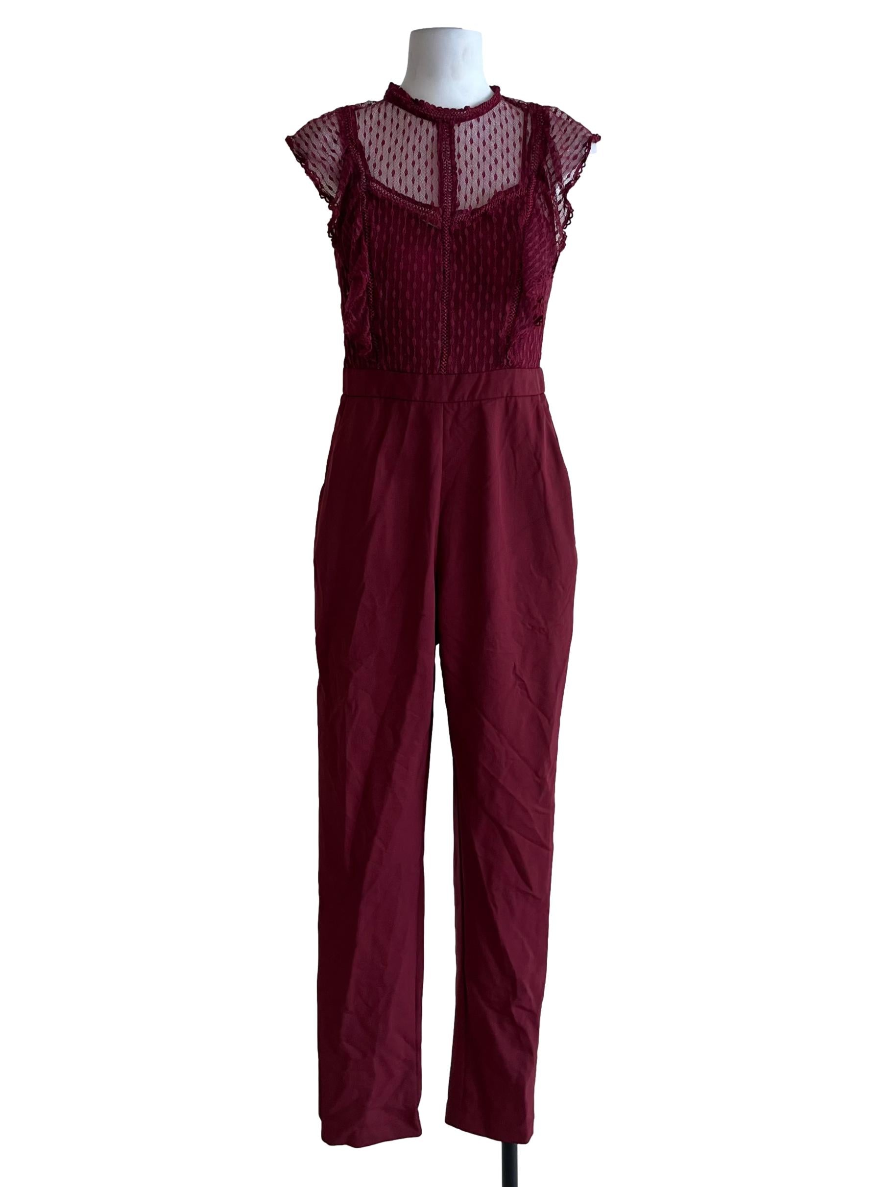 Jam Purple Lace Jumpsuit