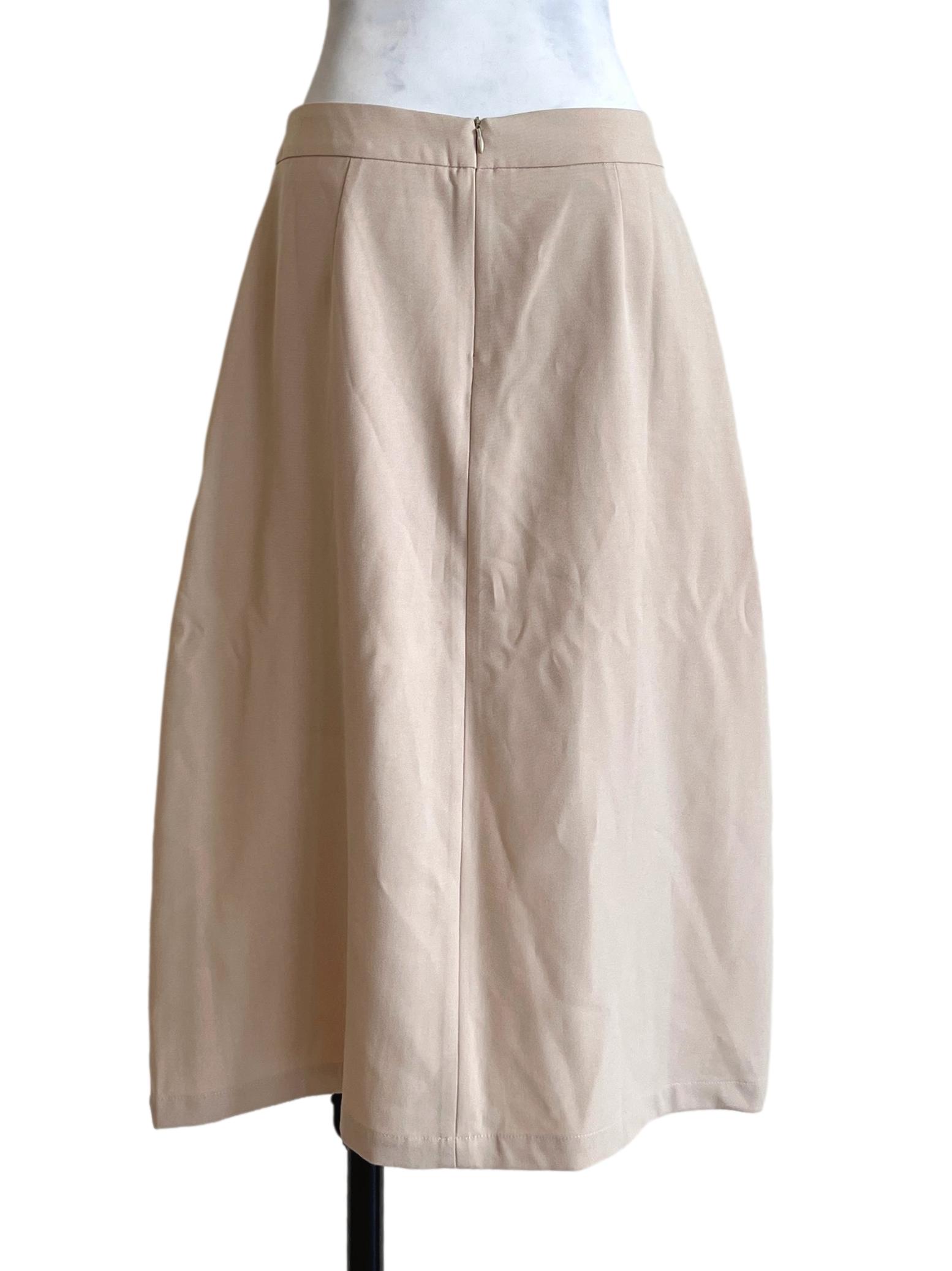 Nude Brown Gore Skirt