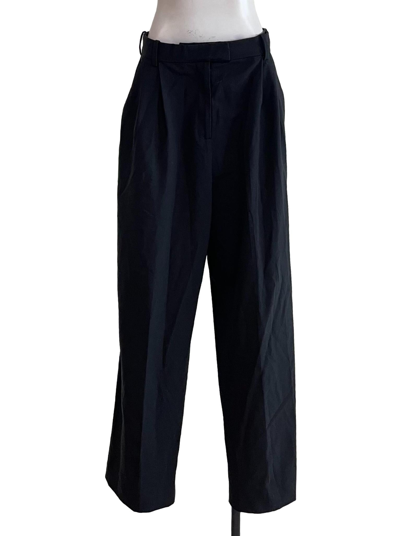 Black Pleated Formal Pants