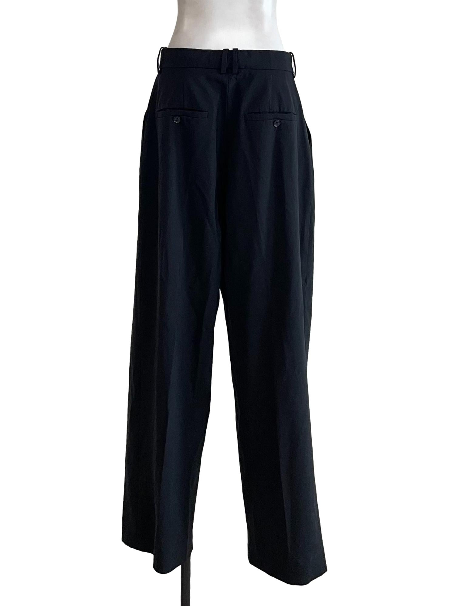 Black Pleated Formal Pants