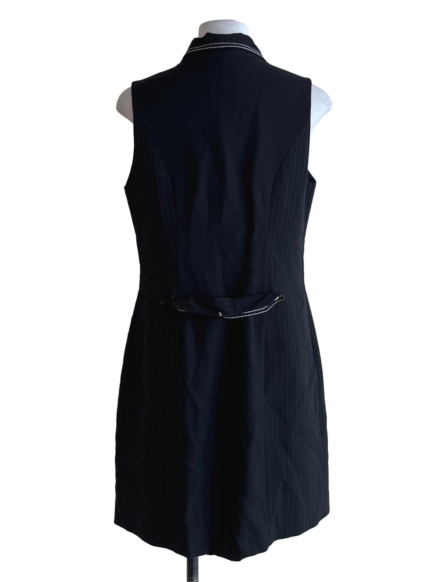 Black Notched Neckline Single Breasted Blazer